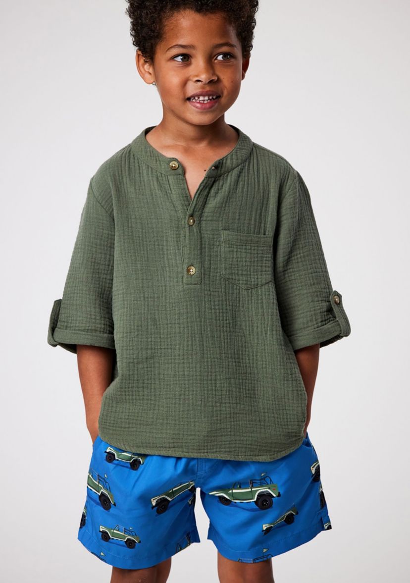 Frankie Safari Green Resort Shirt