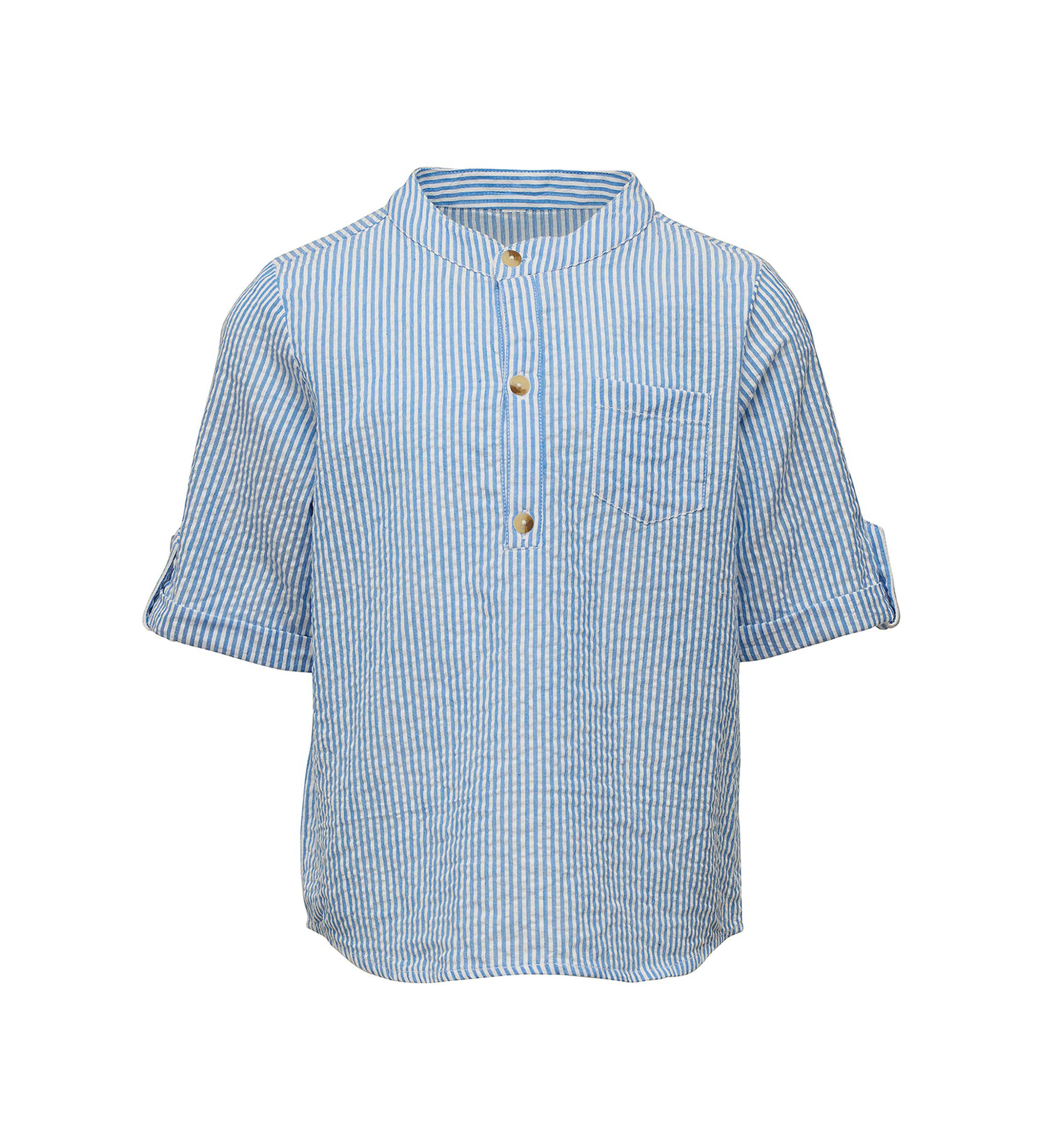 Frankie Seersucker Stripe Resort Shirt