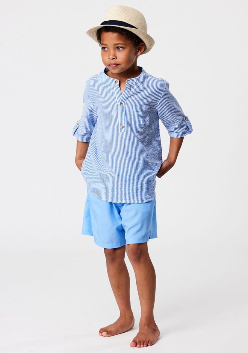 Frankie Seersucker Stripe Resort Shirt