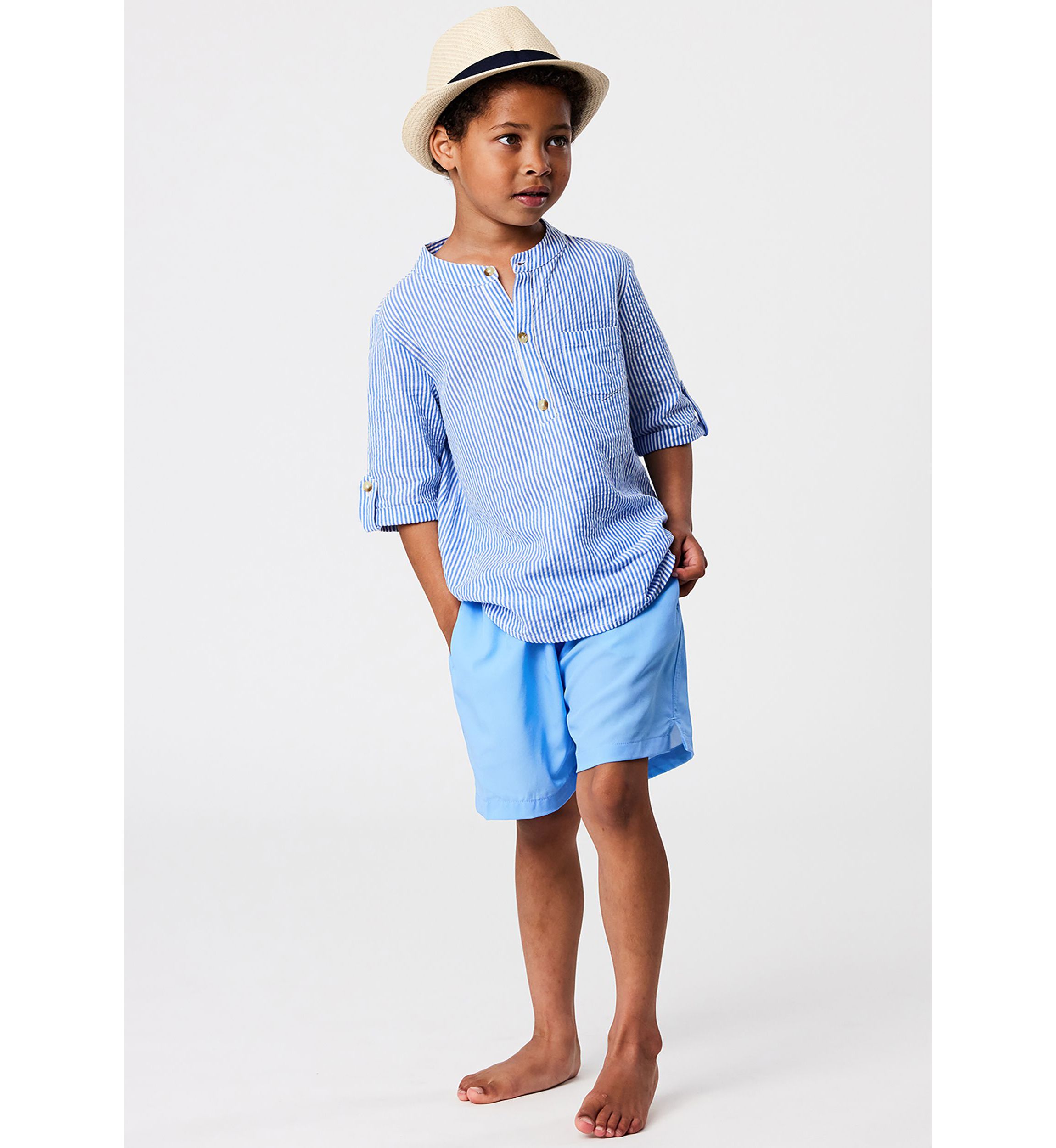 Frankie Seersucker Stripe Resort Shirt