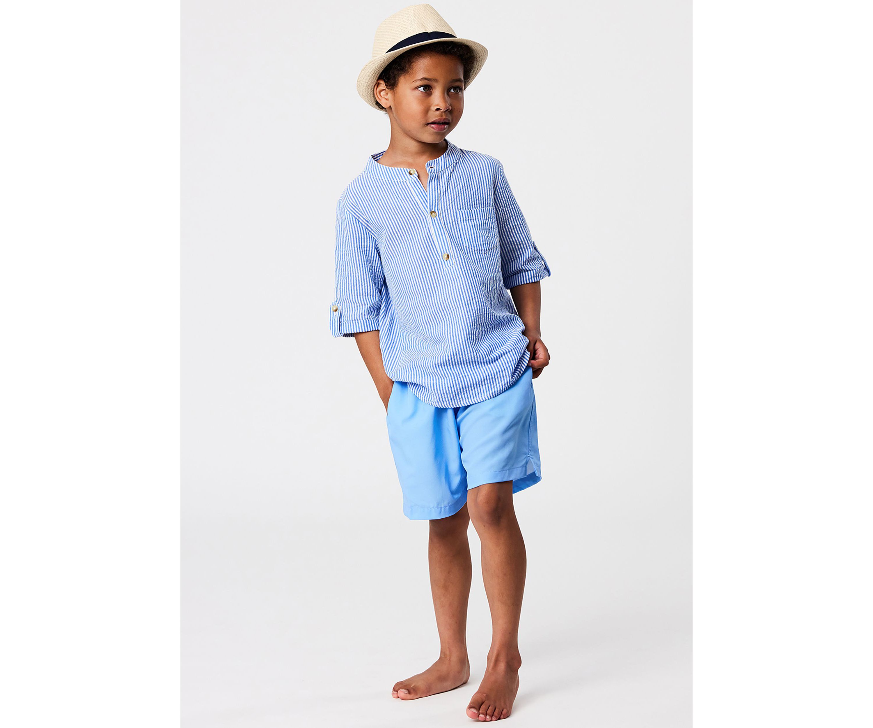 Frankie Seersucker Stripe Resort Shirt