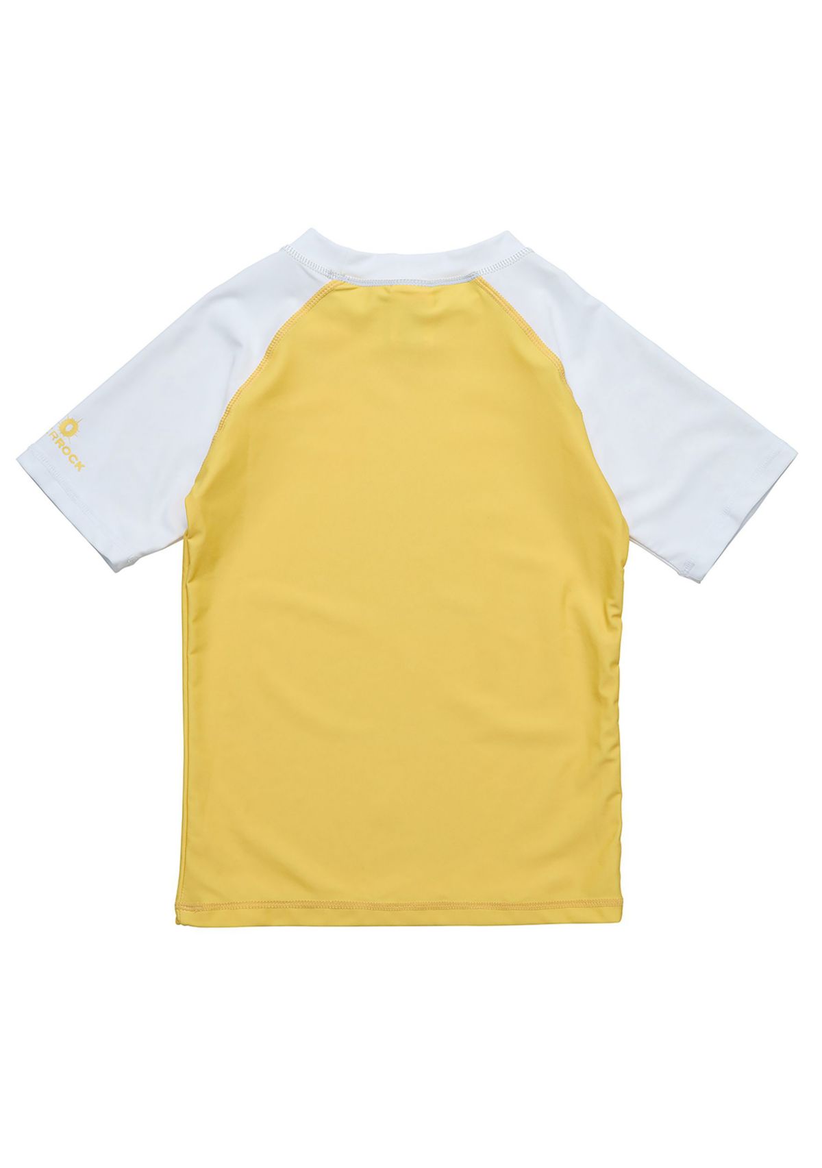 Yellow White Sleeve Sustainable SS Rash Top