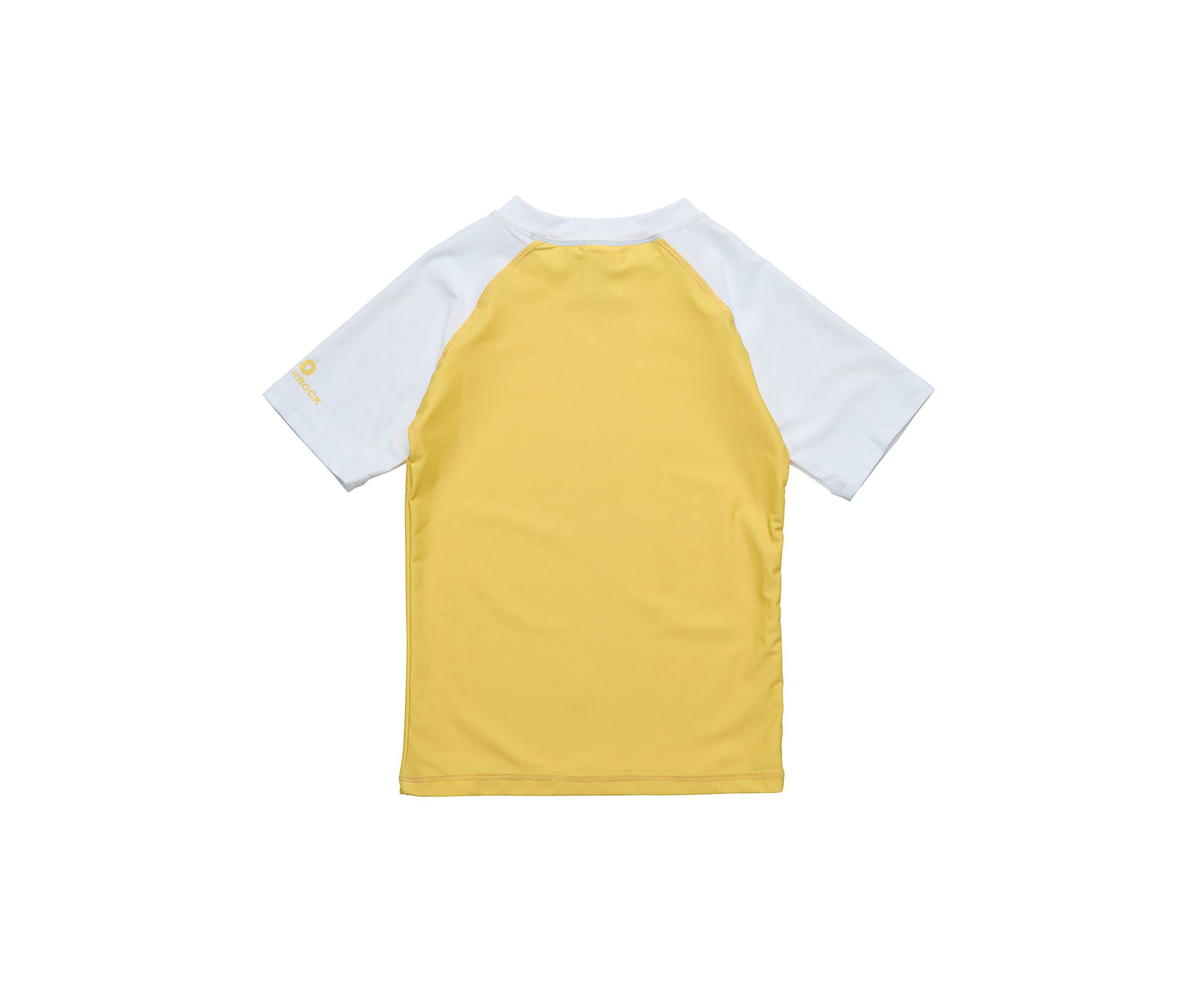 Yellow White Sleeve Sustainable SS Rash Top