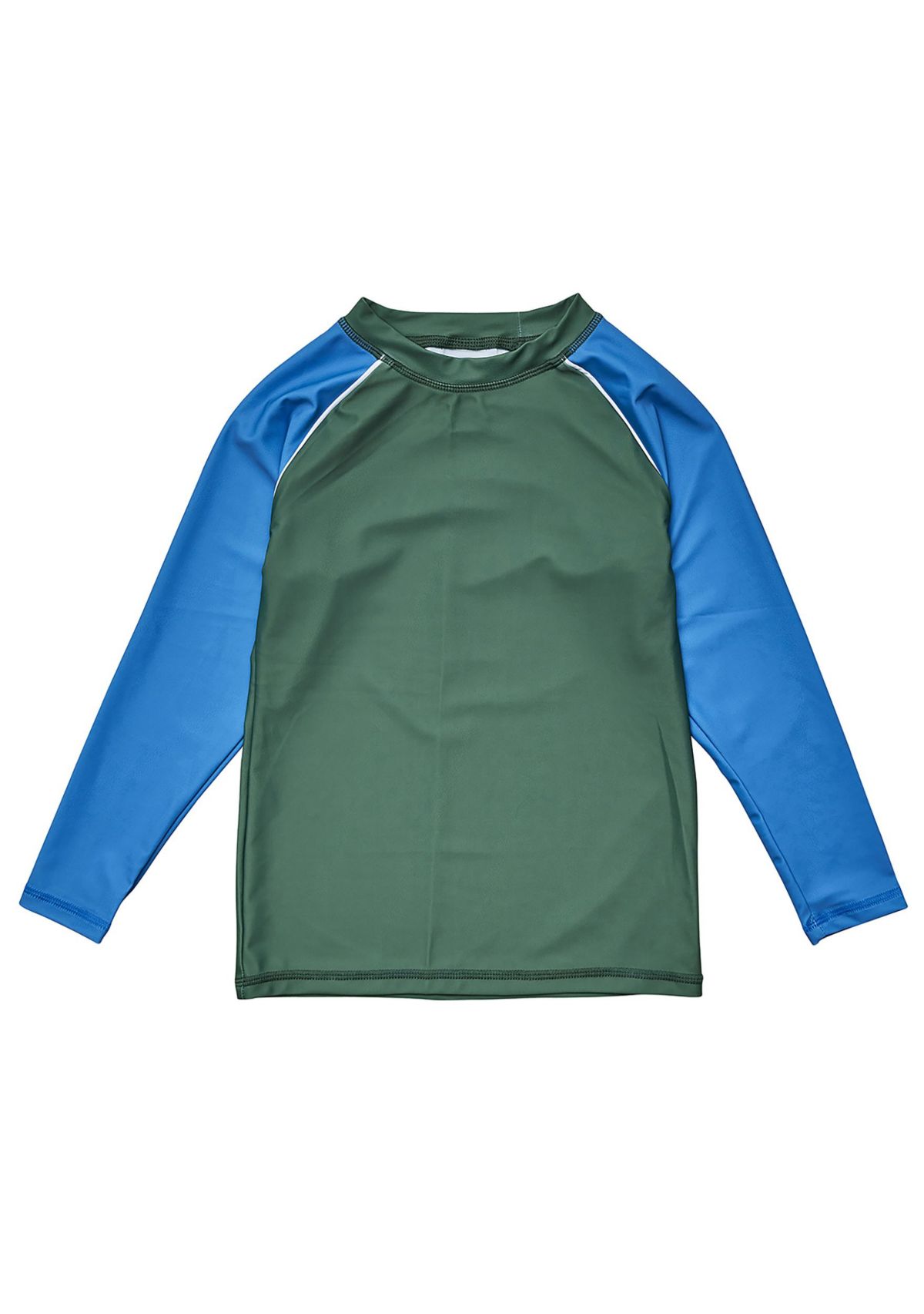 Olive Blue Sleeve LS Rash Top