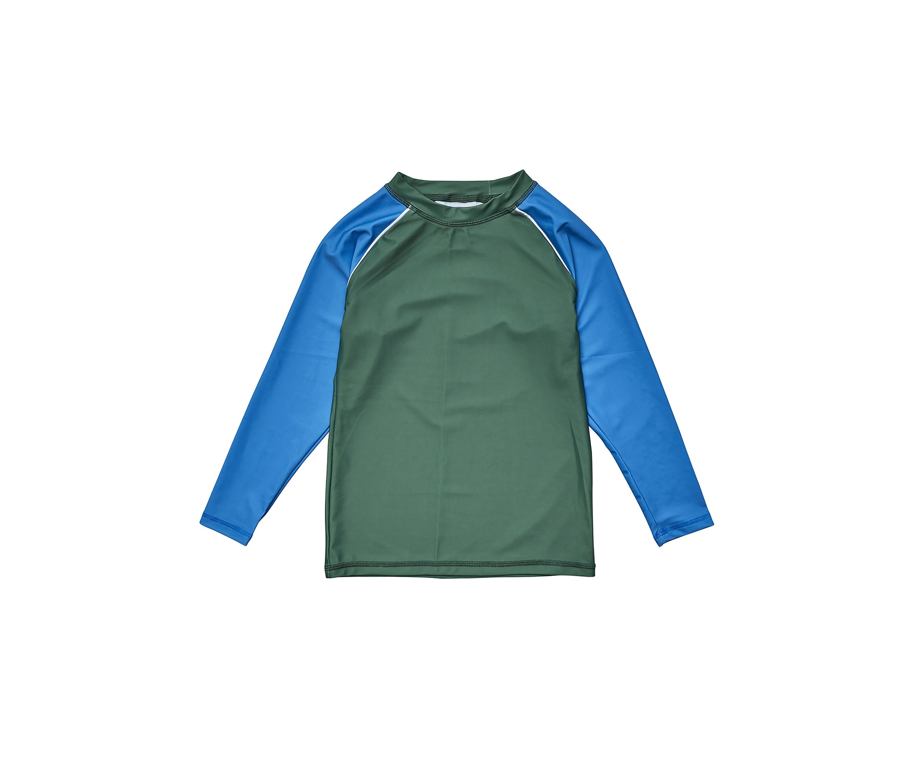 Olive Blue Sleeve LS Rash Top