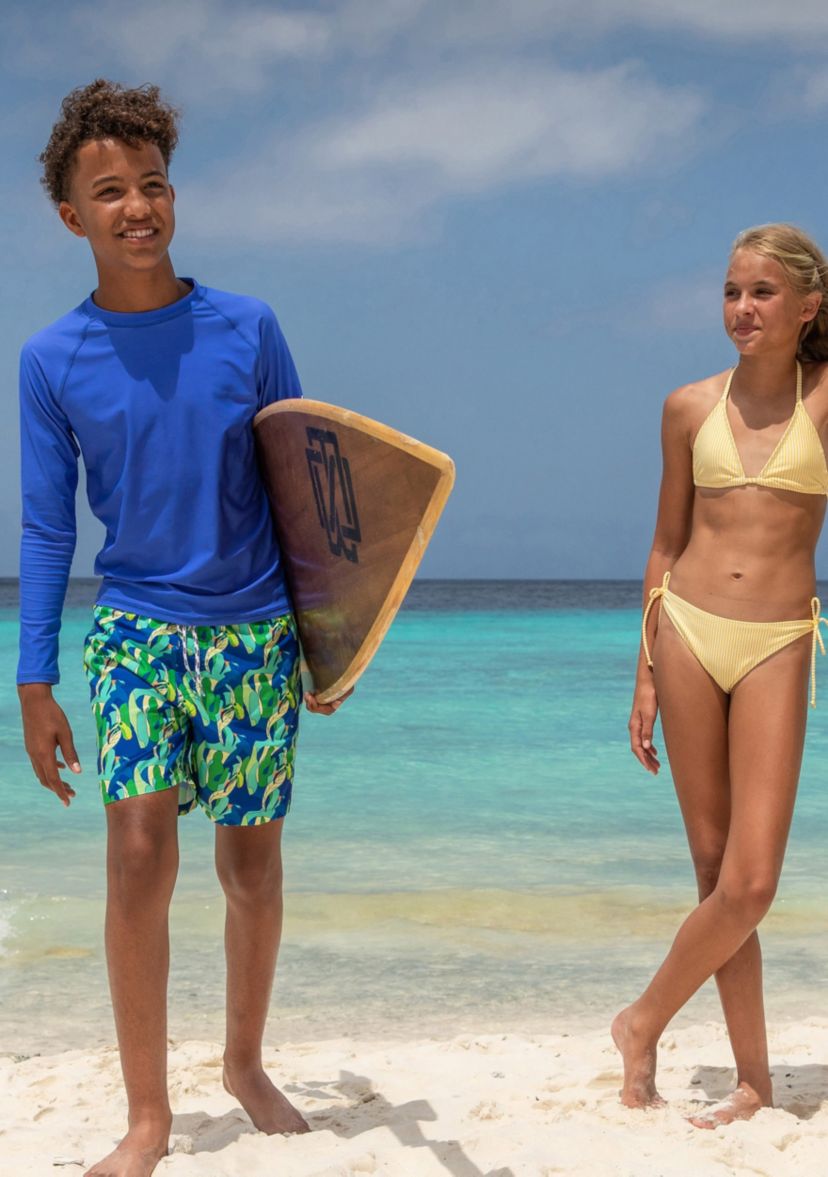 Marine Blue LS Rash Top