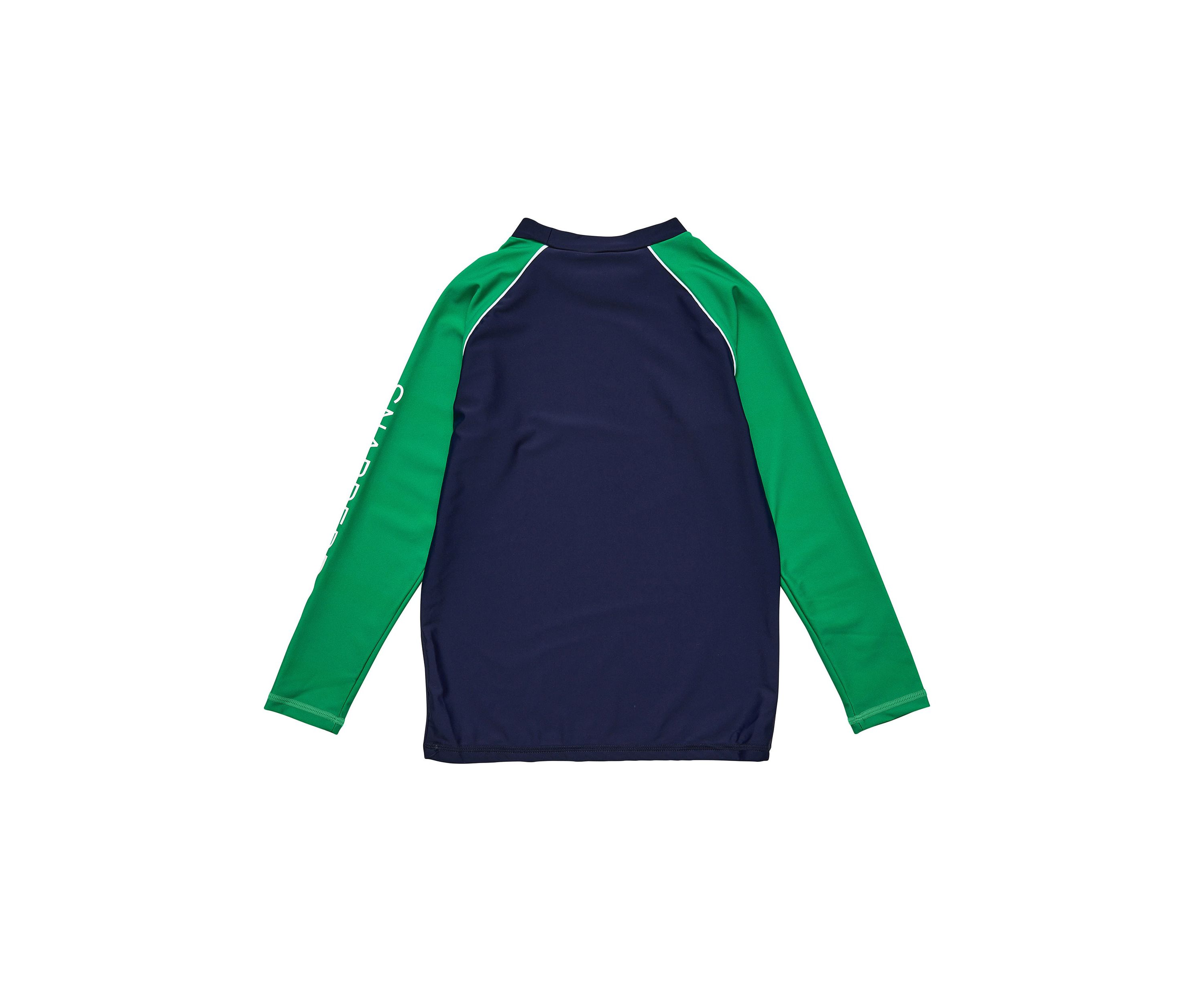Navy Wave LS Rash Top