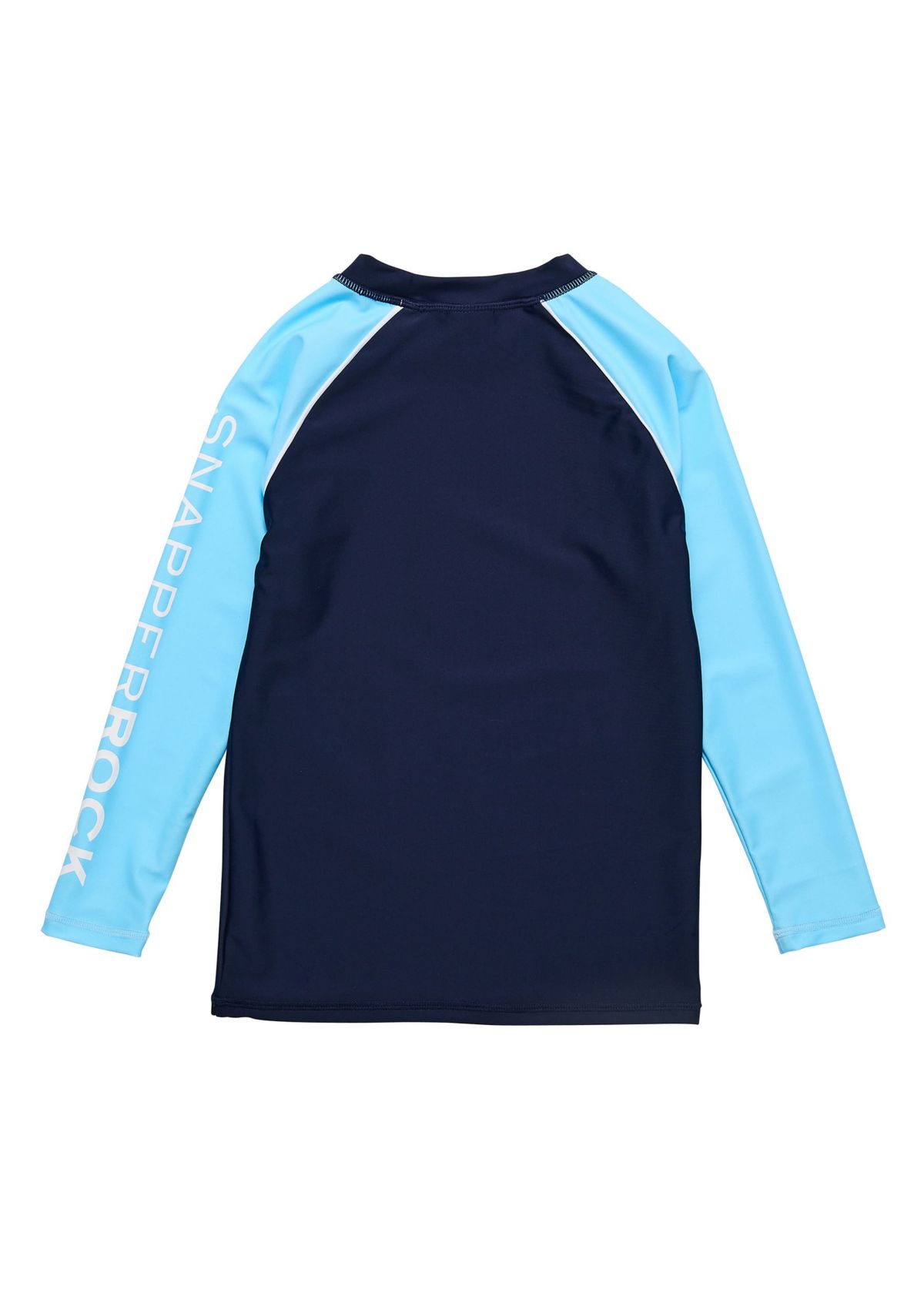 Navy Lt Blue Sleeve LS Rash Top