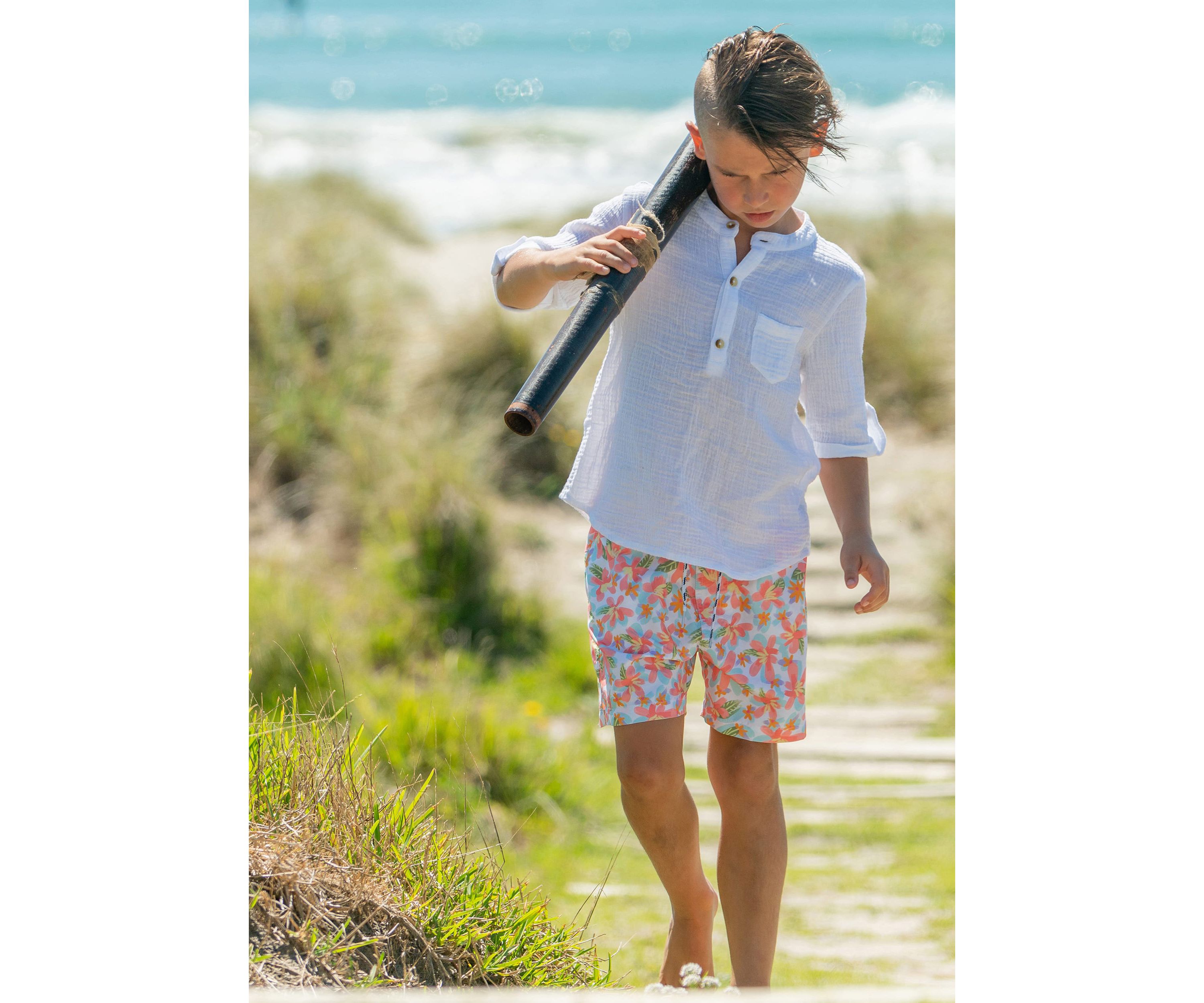 Hawaiian Luau Sustainable Swim Short