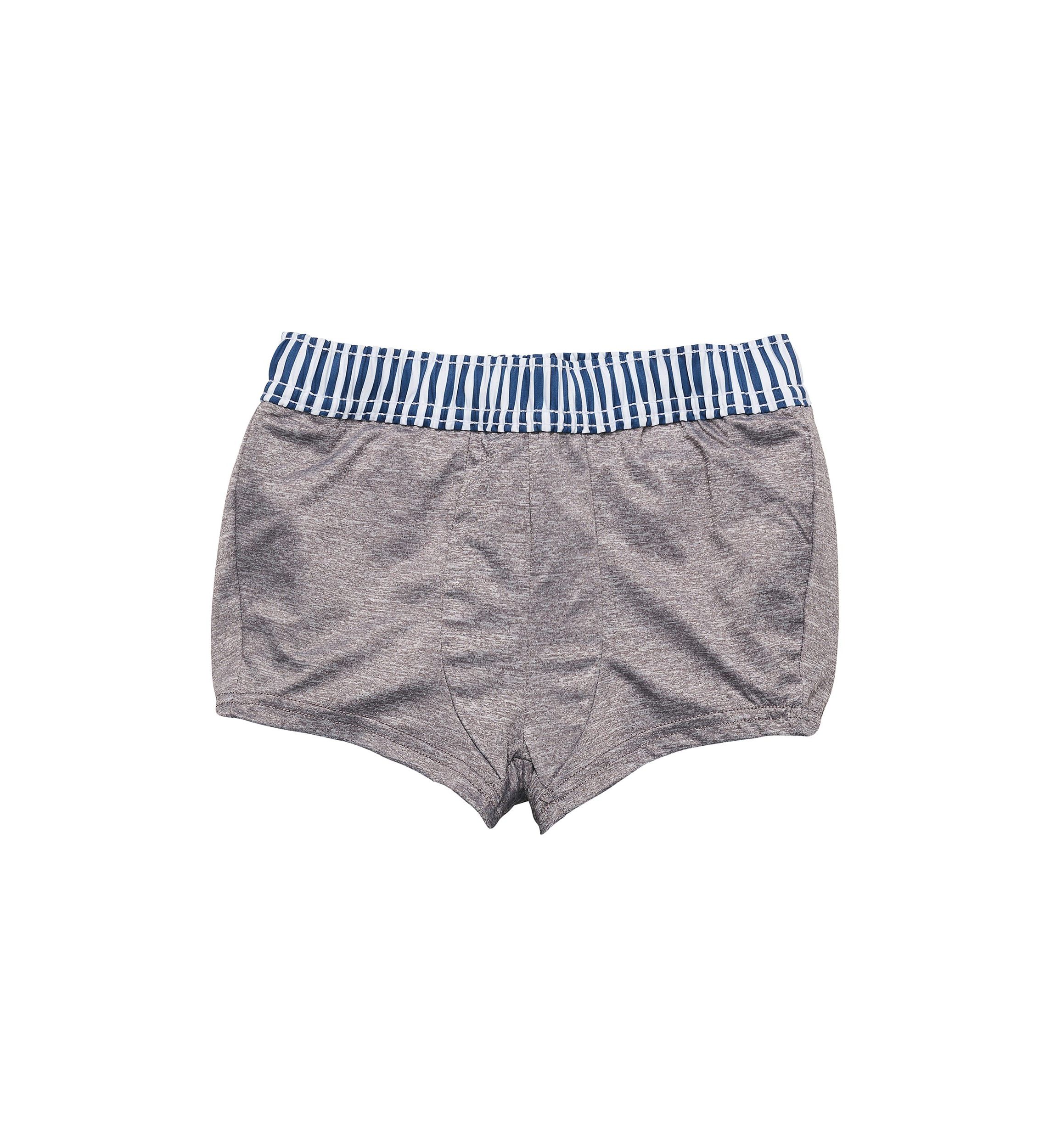 Denim Stripe Comfort Lined Swim Short