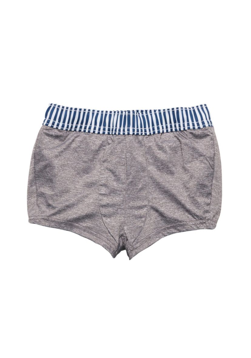 Denim Stripe Comfort Lined Swim Short