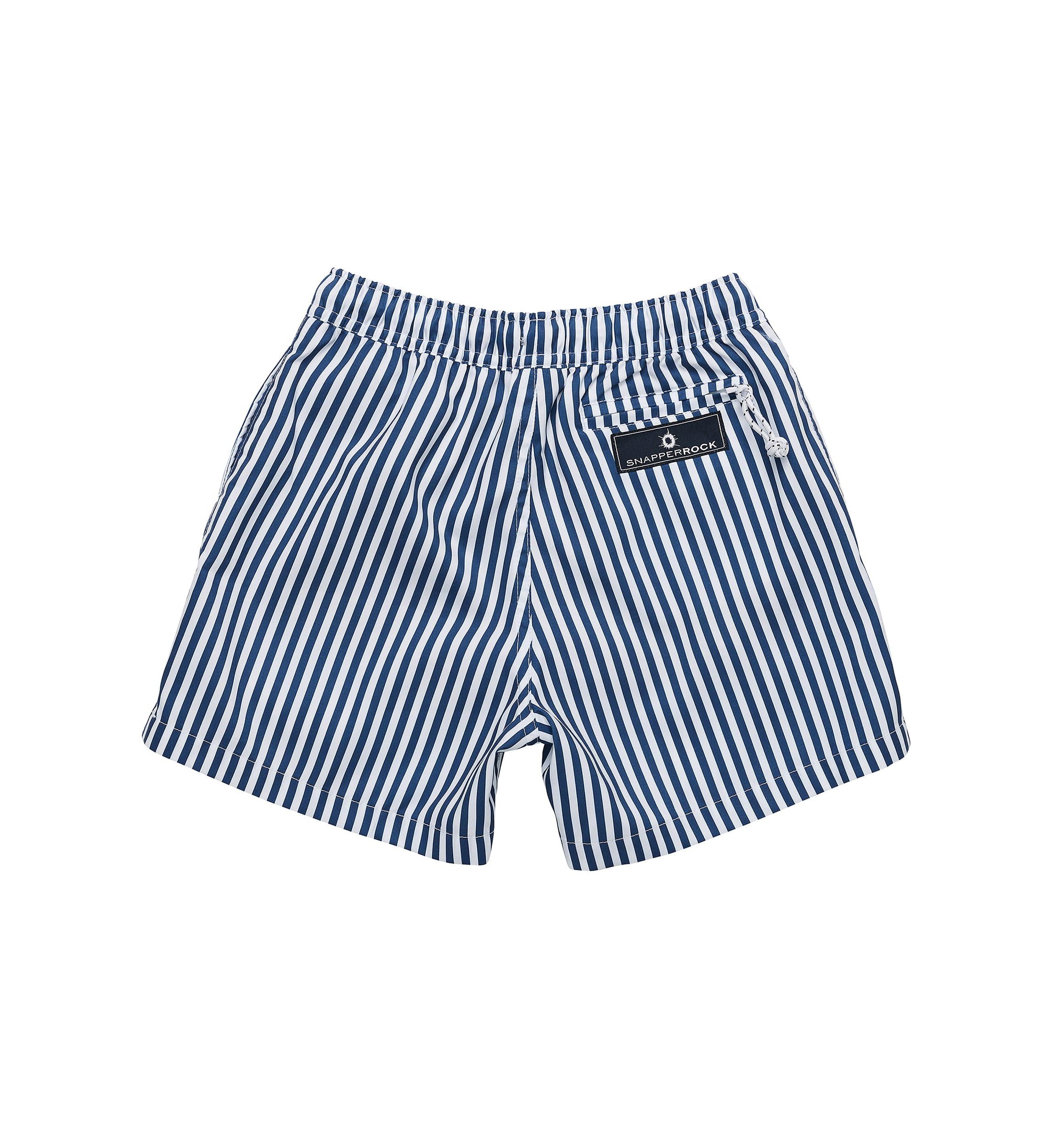 Denim Stripe Comfort Lined Swim Short