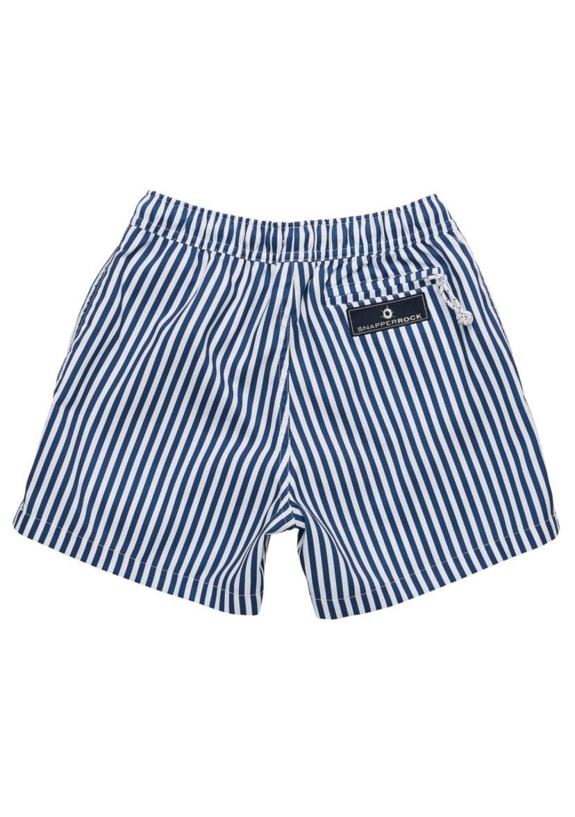 Denim Stripe Comfort Lined Swim Short