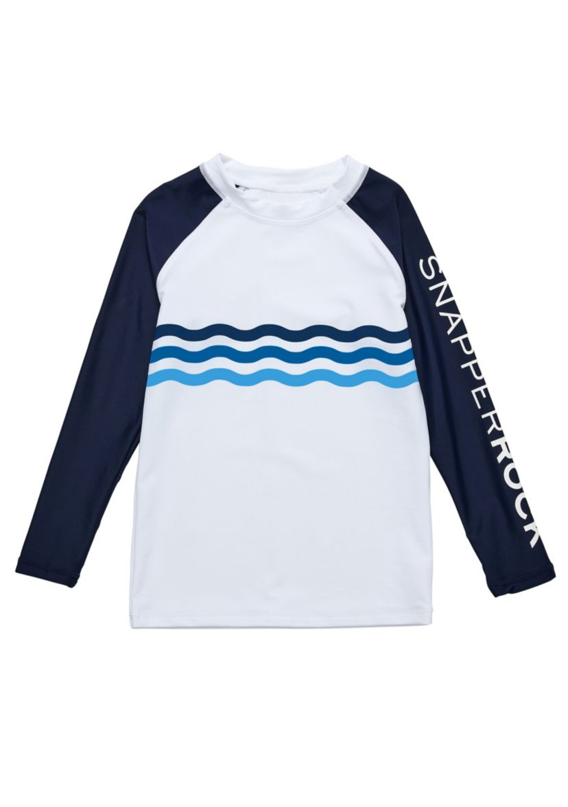 Wave Stripe LS Rash Top