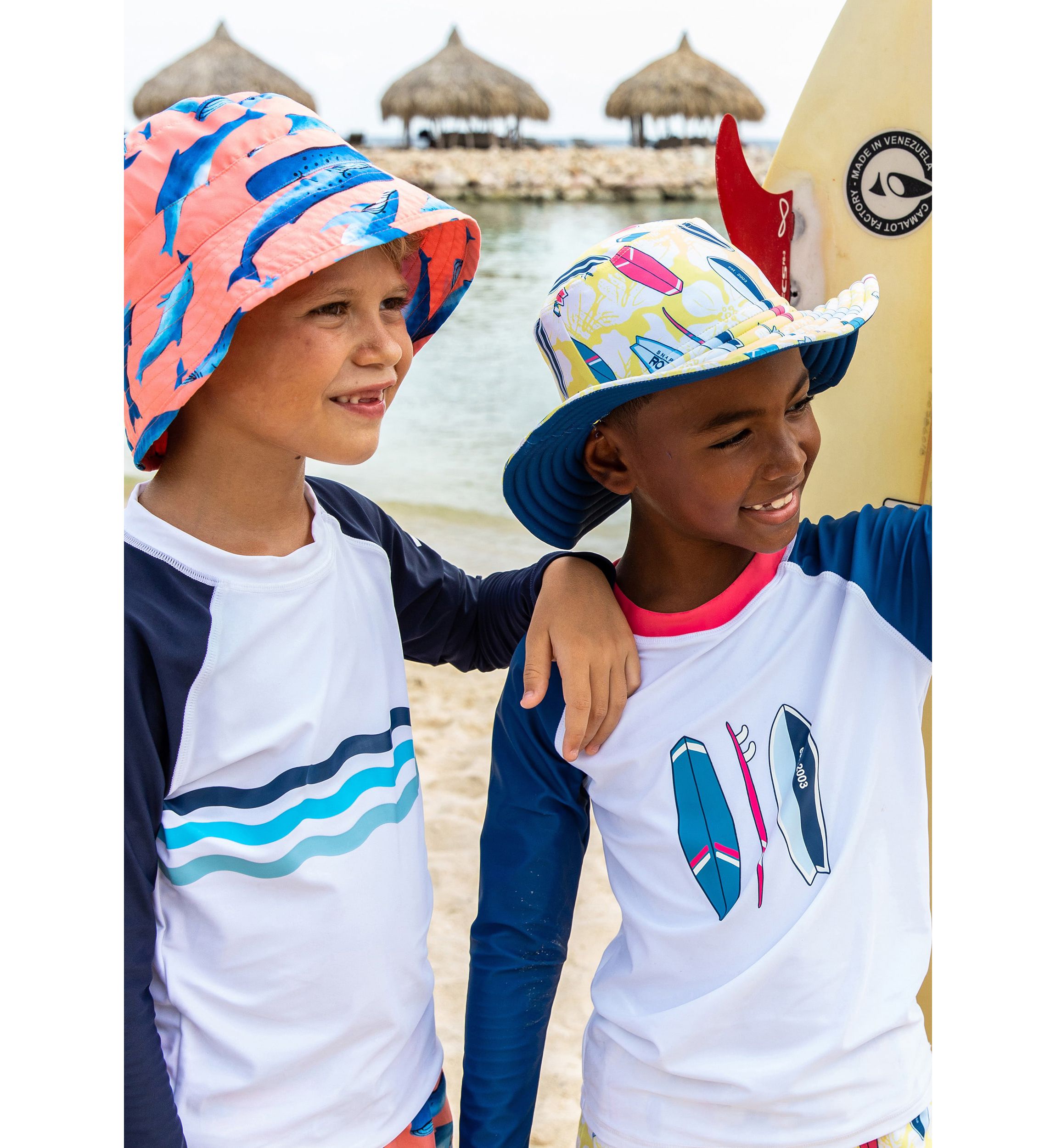 Wave Stripe LS Rash Top