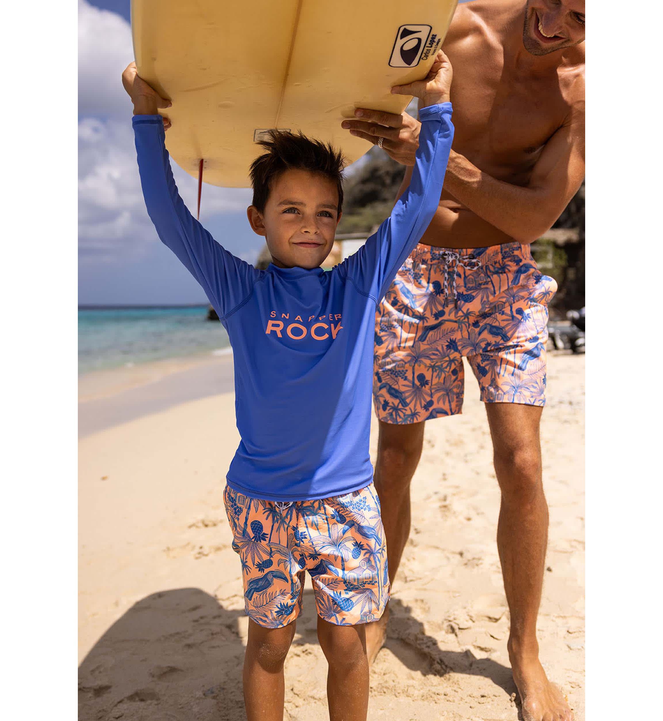 Azure Blue Sustainable LS Rash Top