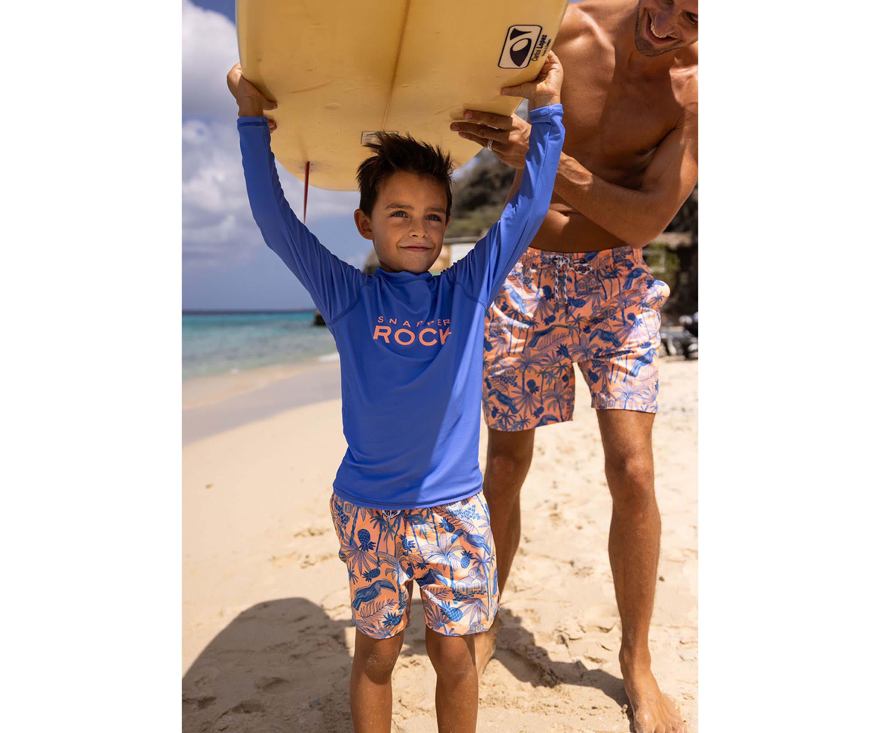 Azure Blue Sustainable LS Rash Top