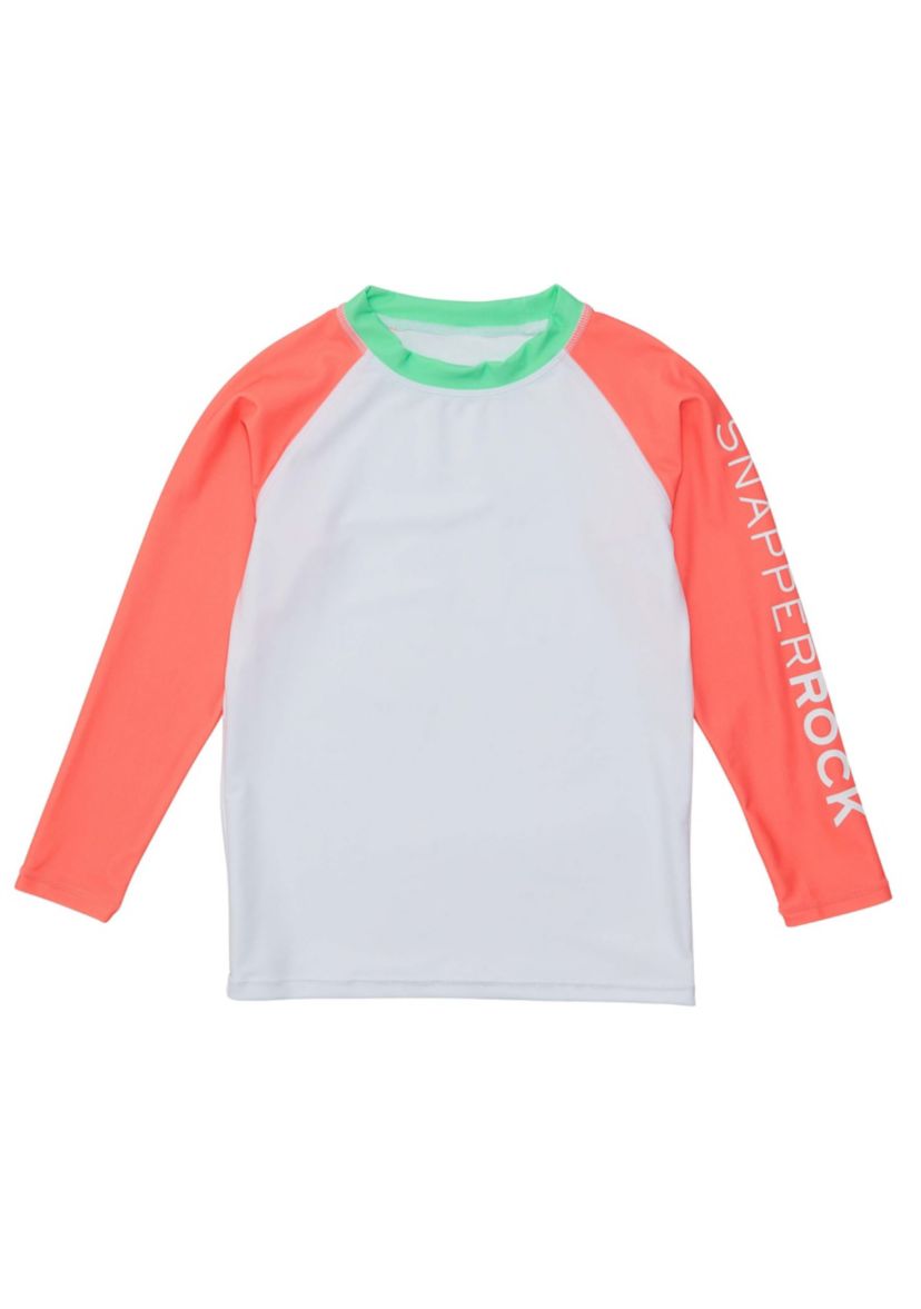 White Coral Sleeve Sustainable Rash Top