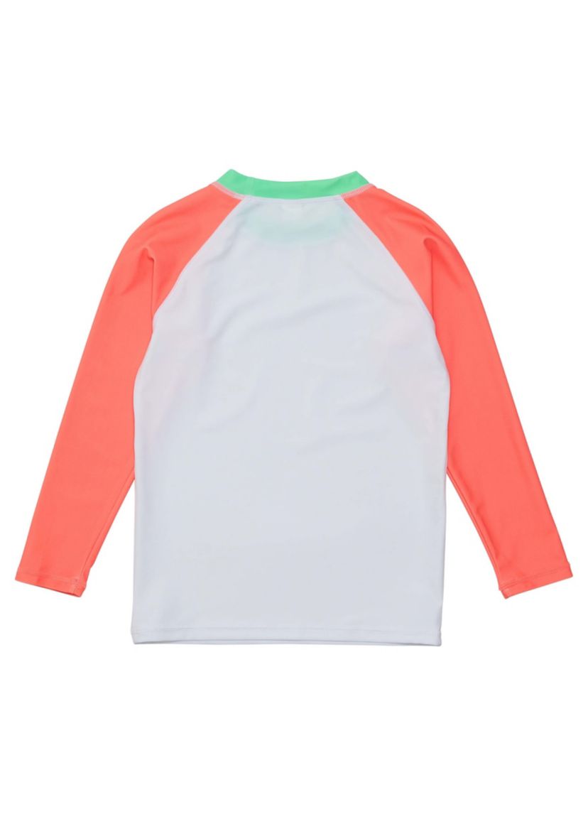 White Coral Sleeve Sustainable Rash Top