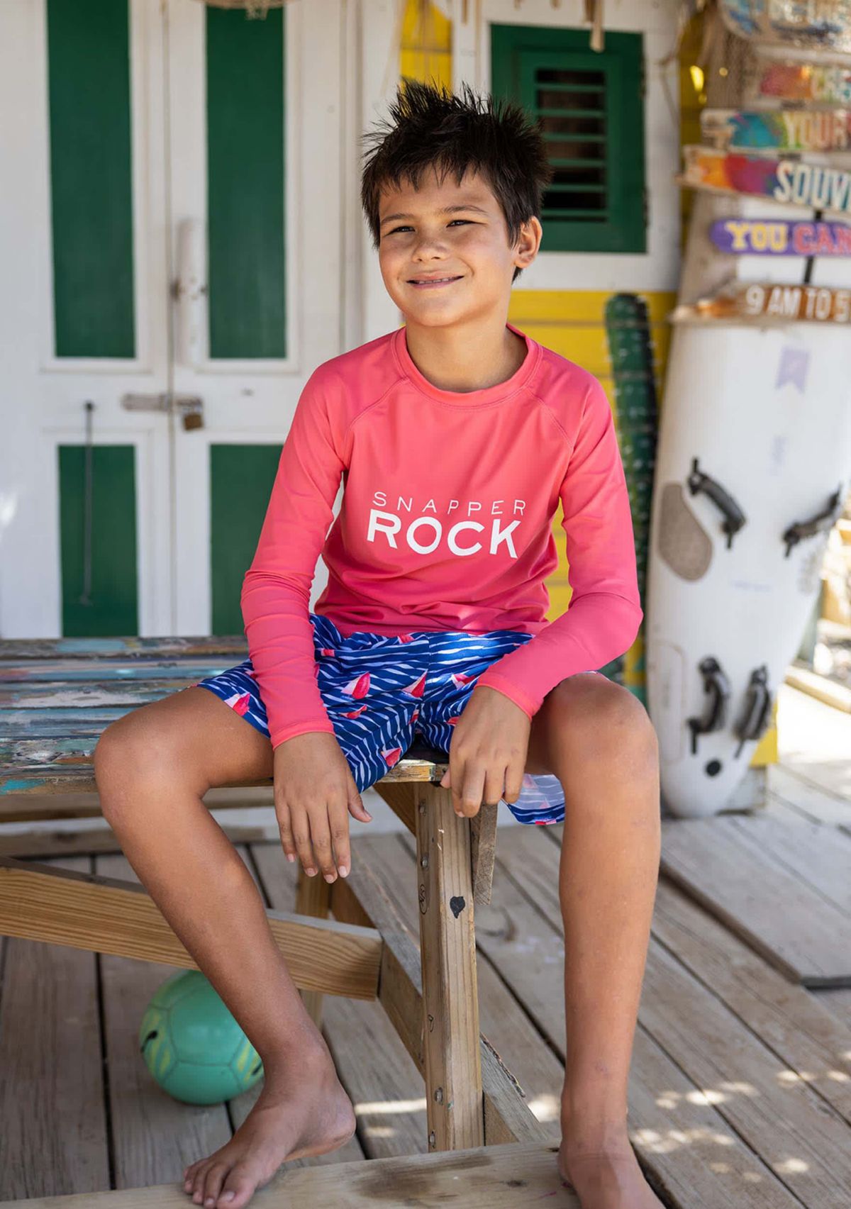 Rocking Red LS Rash Top