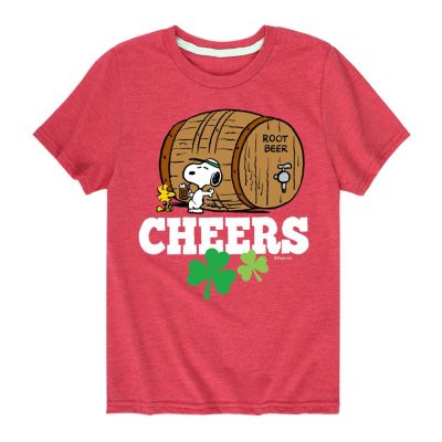 Peanuts Kids Cheers Root Beer Graphic T-Shirt