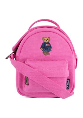 Ralph Lauren Childrenswear Kids Polo Bear Mini Backpack, Pink -  0196923689252