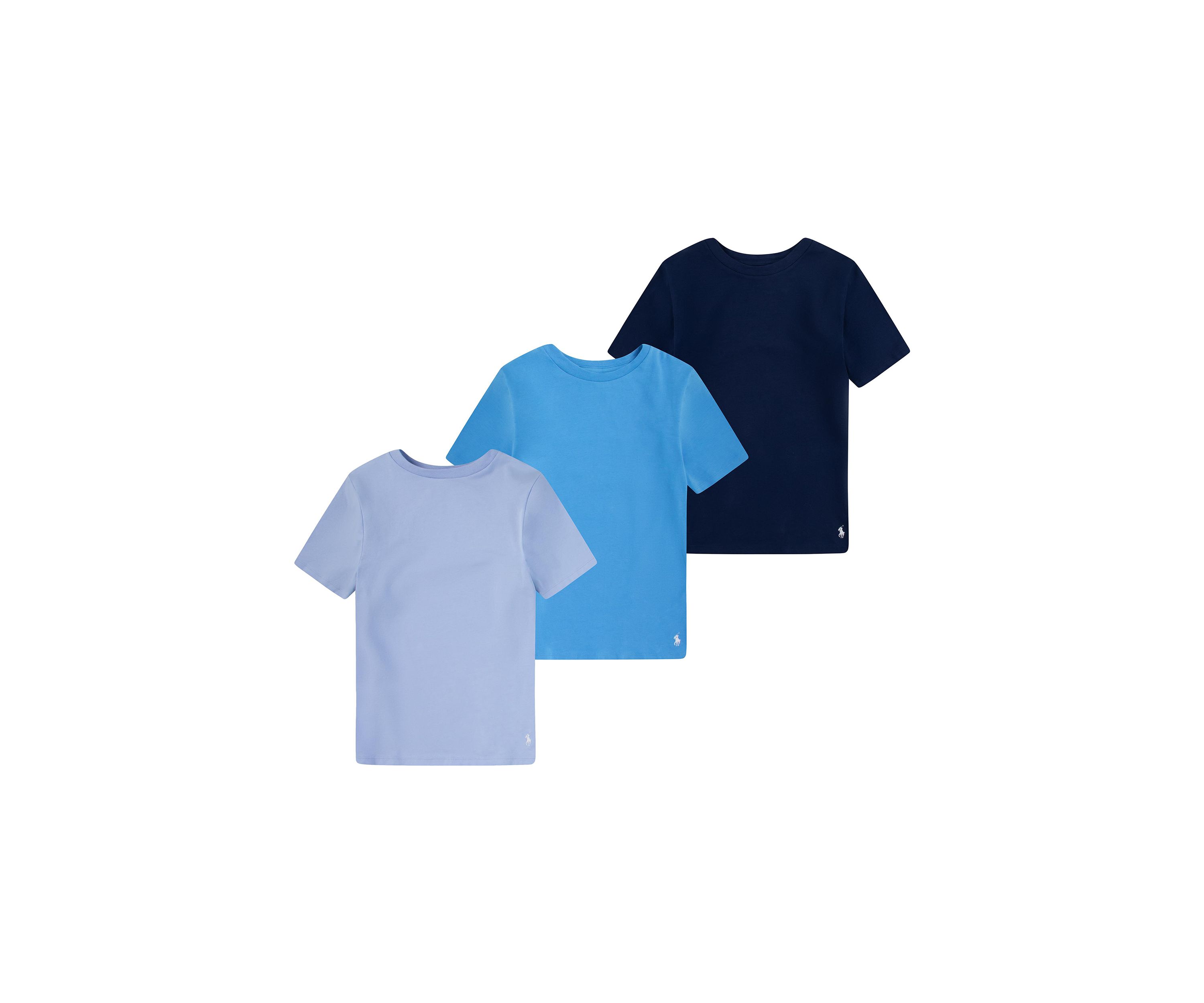 Boys 8-20 Cotton Crew Neck Undershirts - 3 Pack