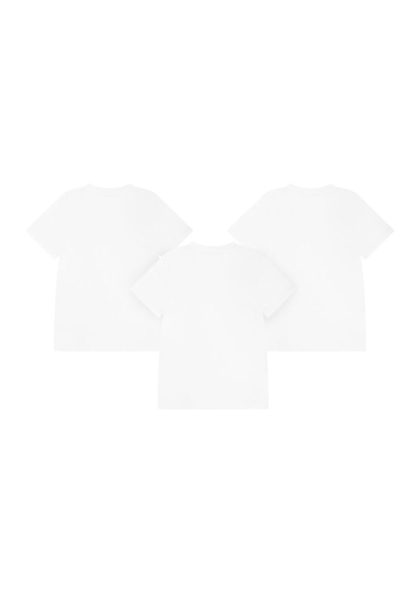 Boys 8-20 Cotton Crew Neck Undershirts - 3 Pack