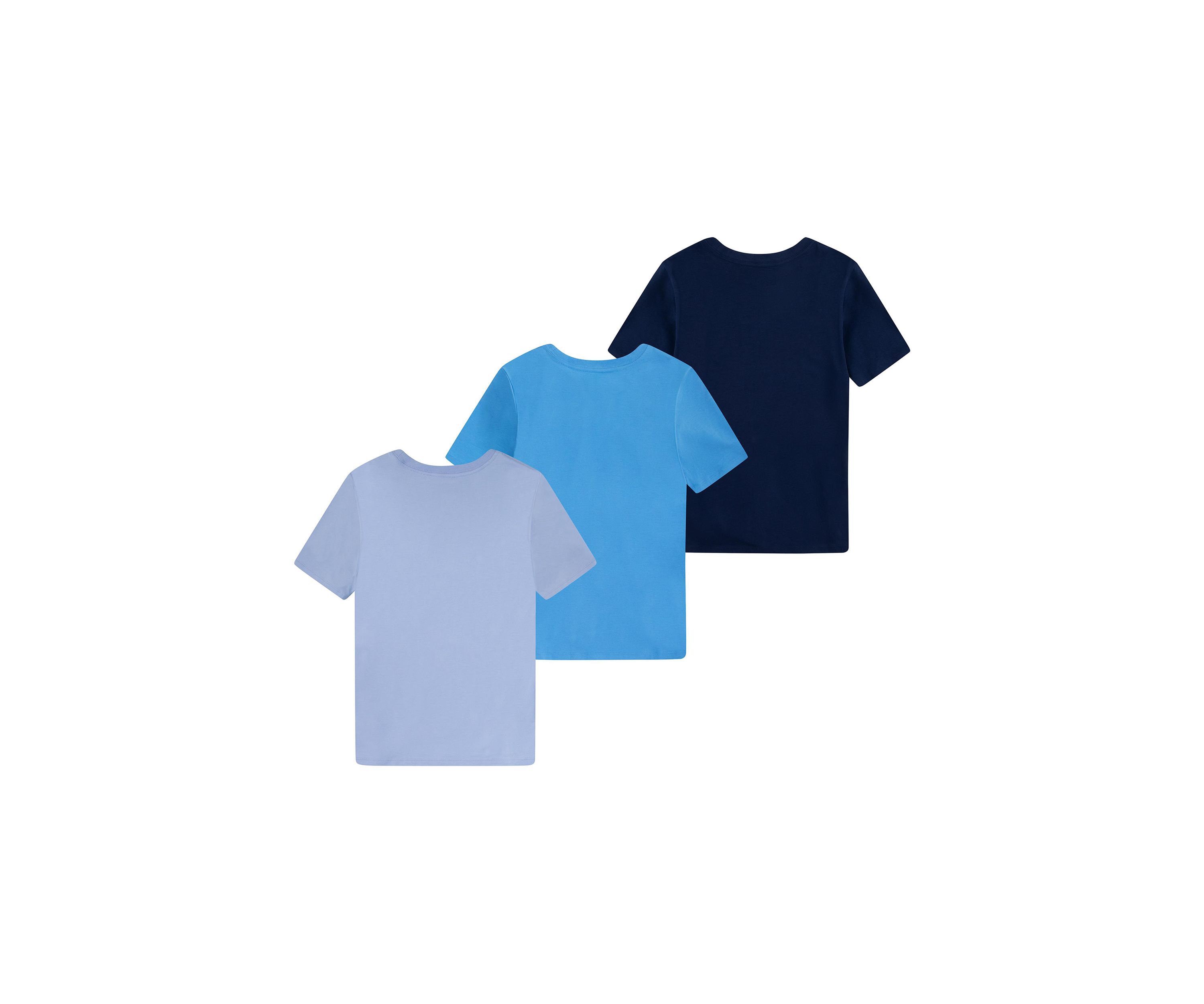 Boys 8-20 Cotton Crew Neck Undershirts - 3 Pack