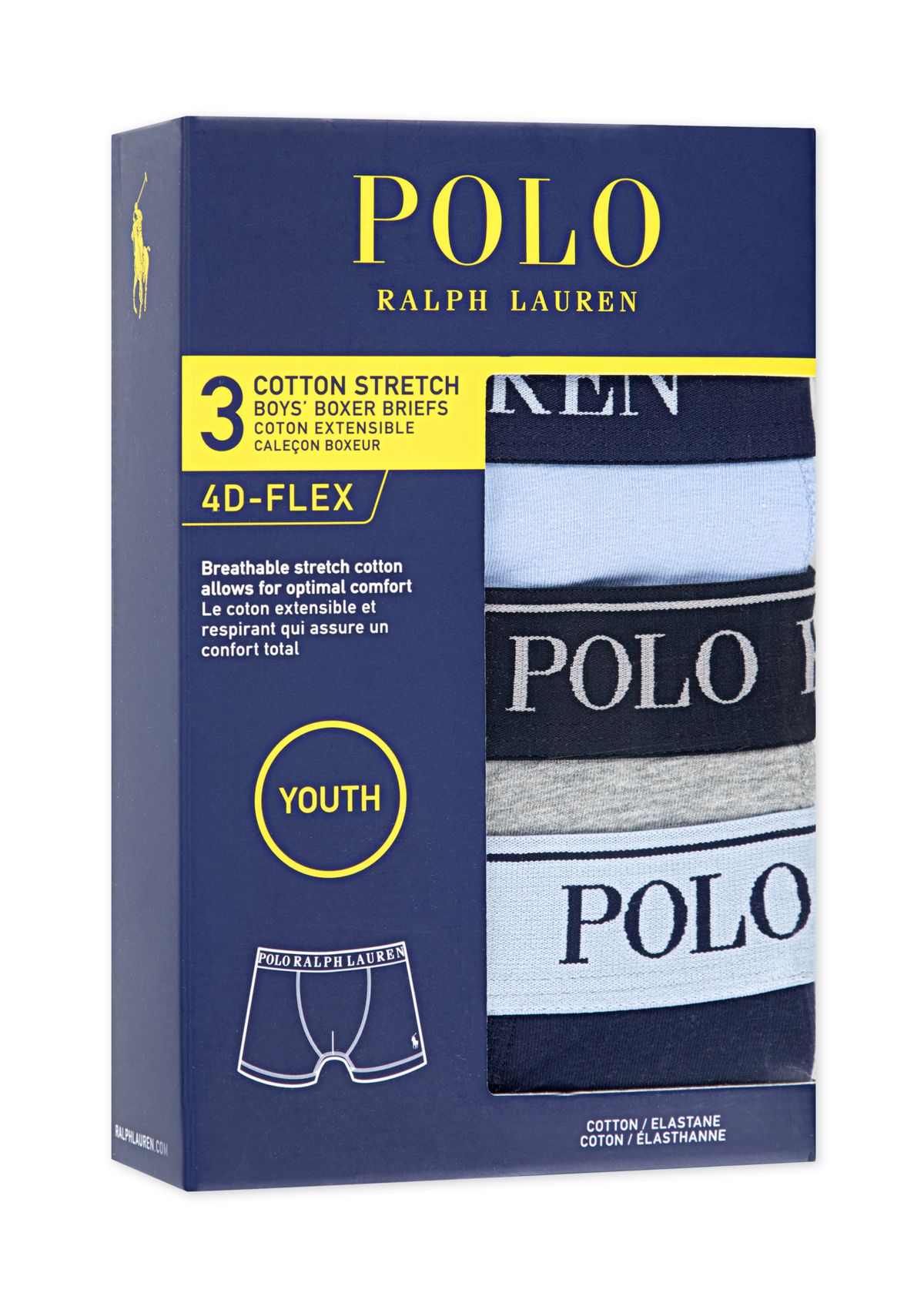 Boys 3-Pack Cotton Boxer Briefs