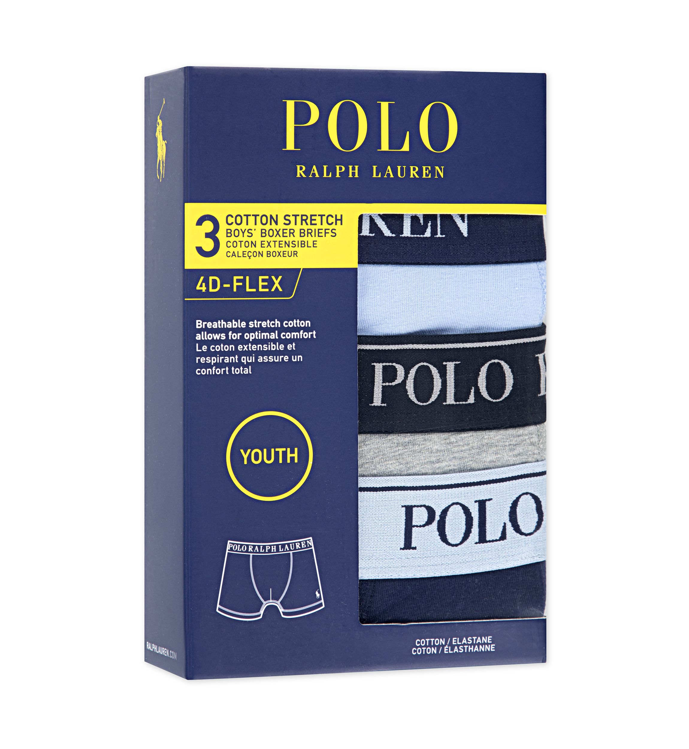 Boys 3-Pack Cotton Boxer Briefs