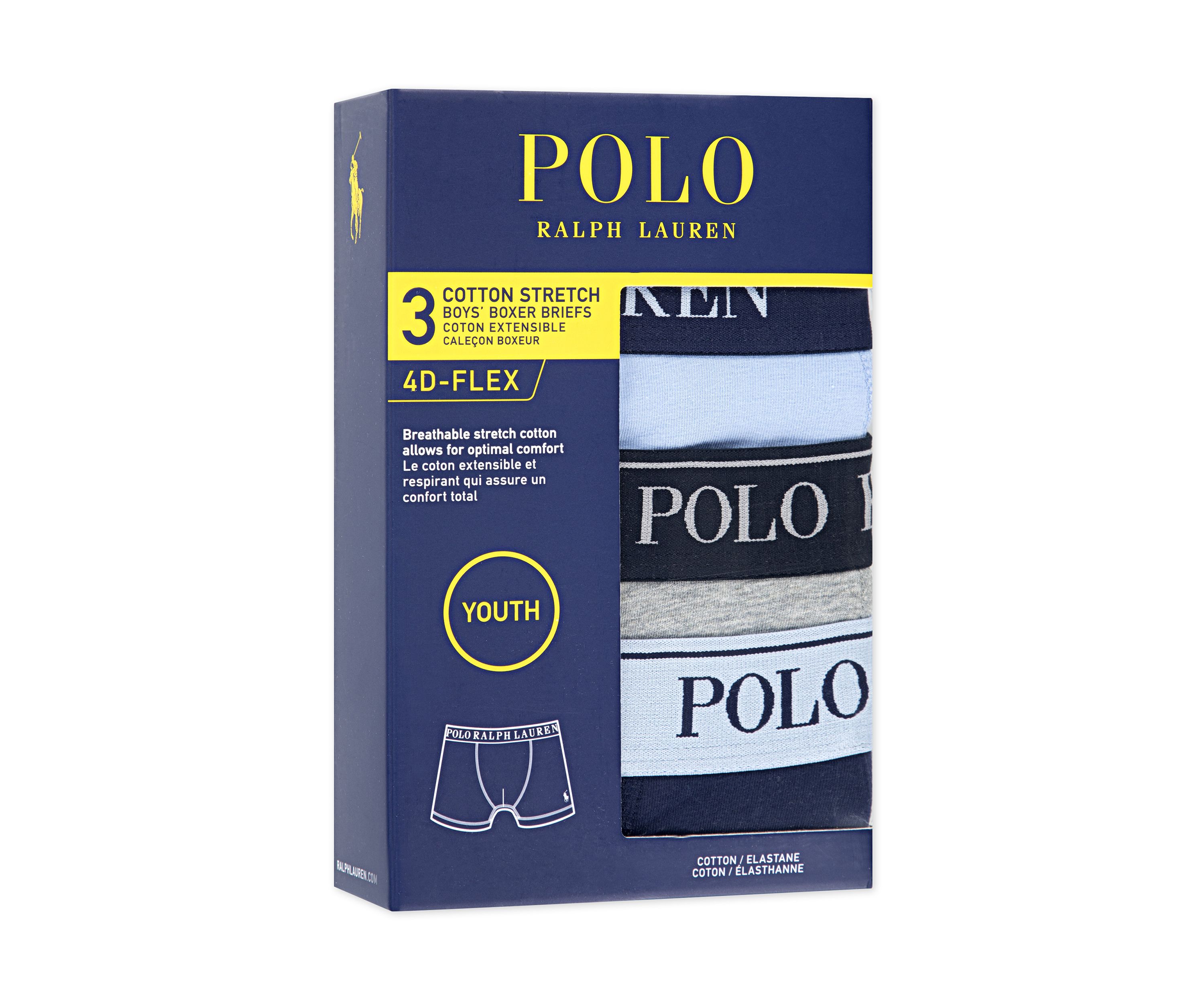 Boys 3-Pack Cotton Boxer Briefs