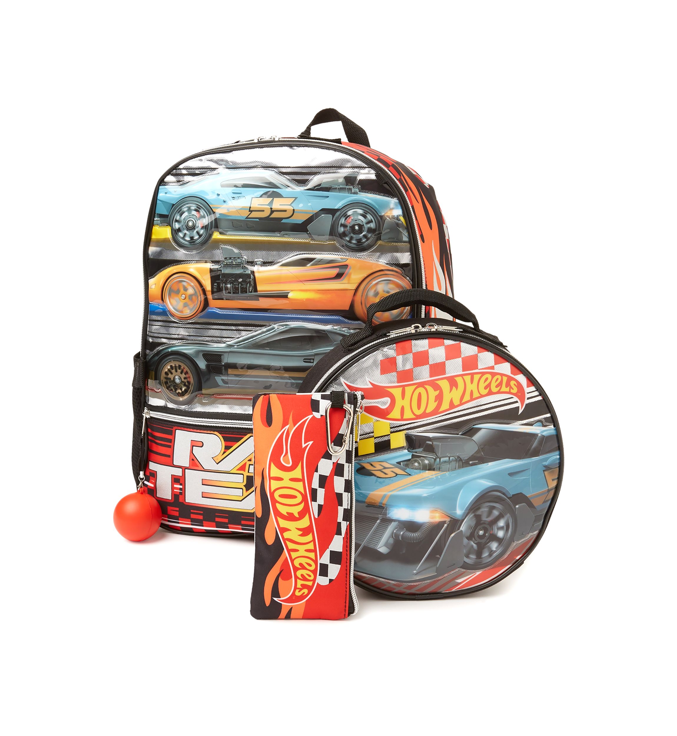 Hot Wheels 5 Piece Backpack Set