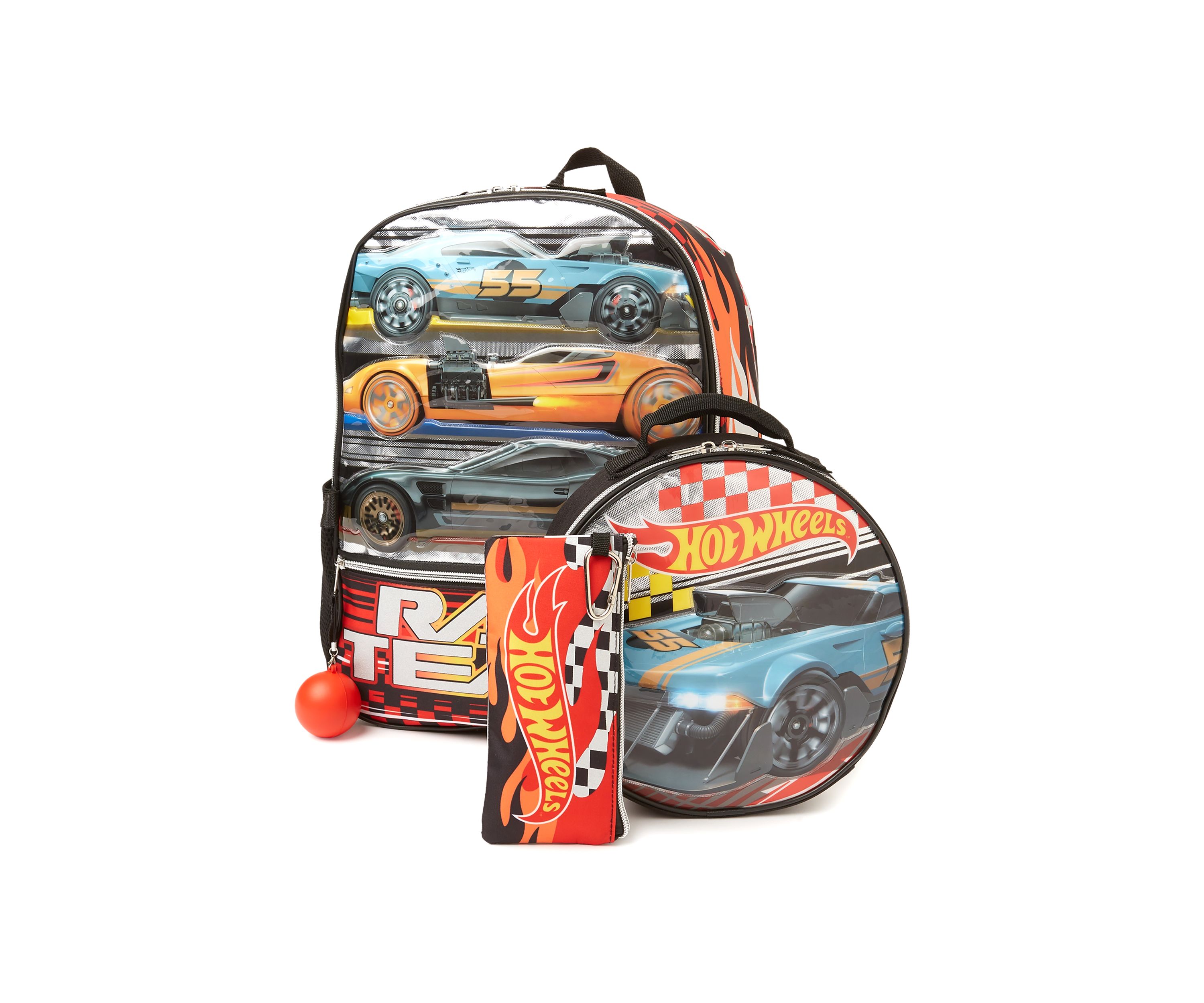 Hot Wheels 5 Piece Backpack Set