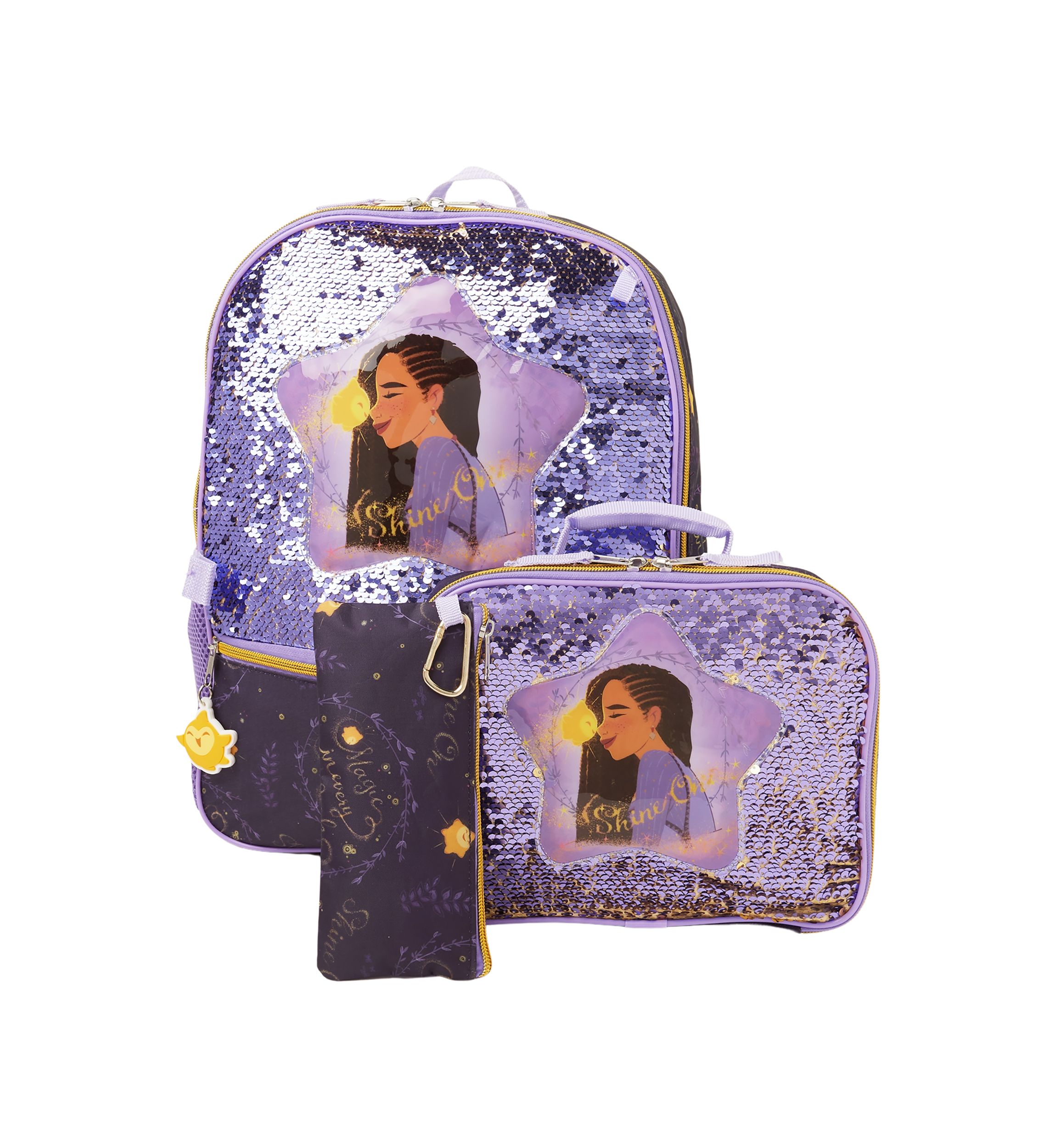 Disneys Wish 5 Piece Backpack Set