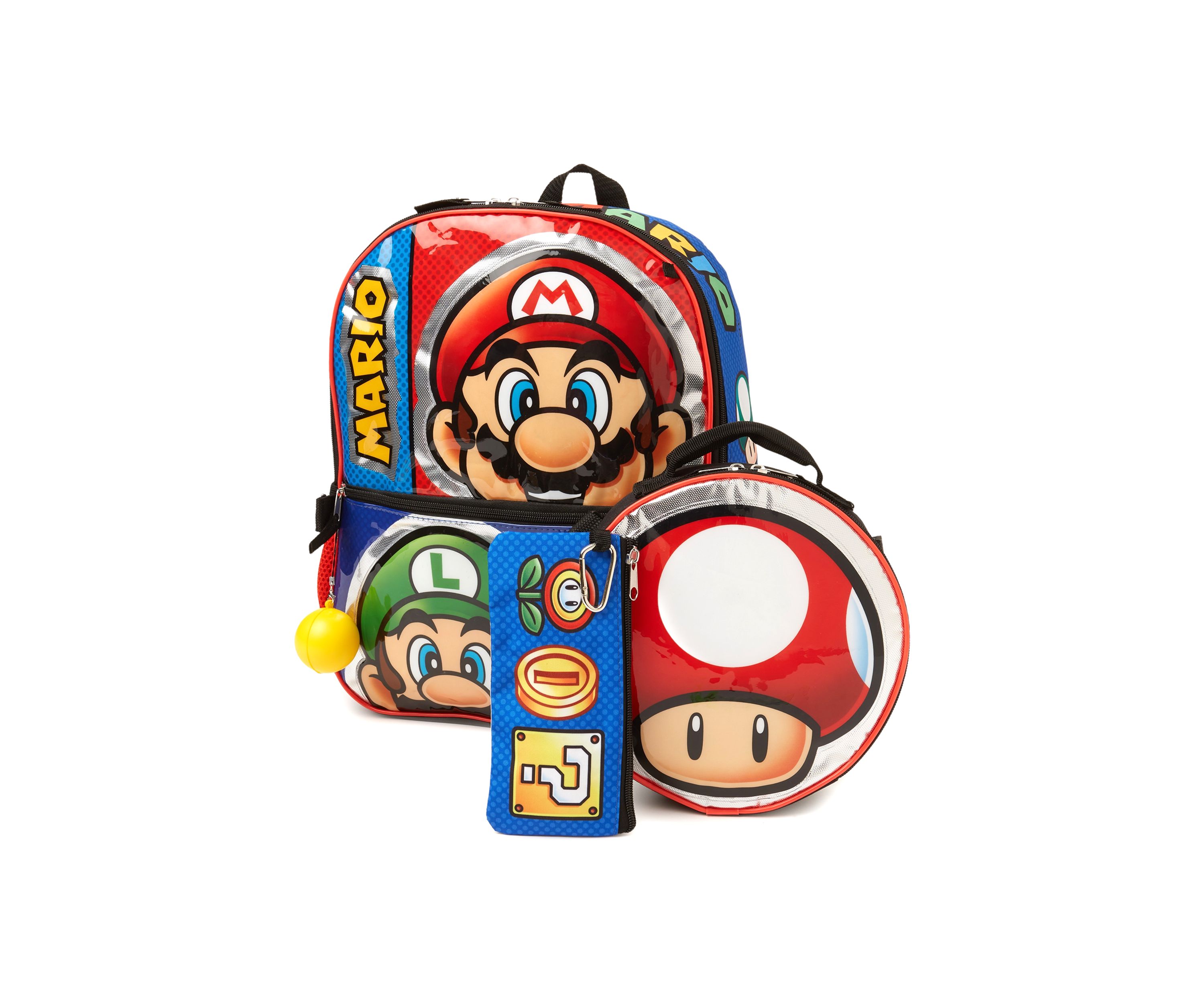 Super Mario 5 Piece Backpack Set