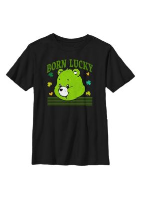 Care Bears Kids Lucky Bear Head Graphic T-Shirt