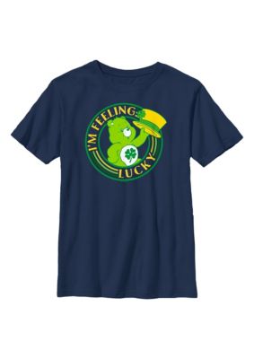 Care Bears Kids Feeling Lucky Graphic T-Shirt, Navy Blue
