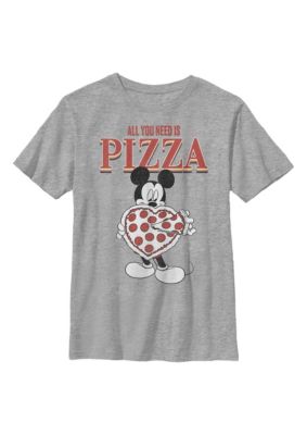 Disney Kids Mickey All You Need Is Pizza Graphic T-Shirt, XS
