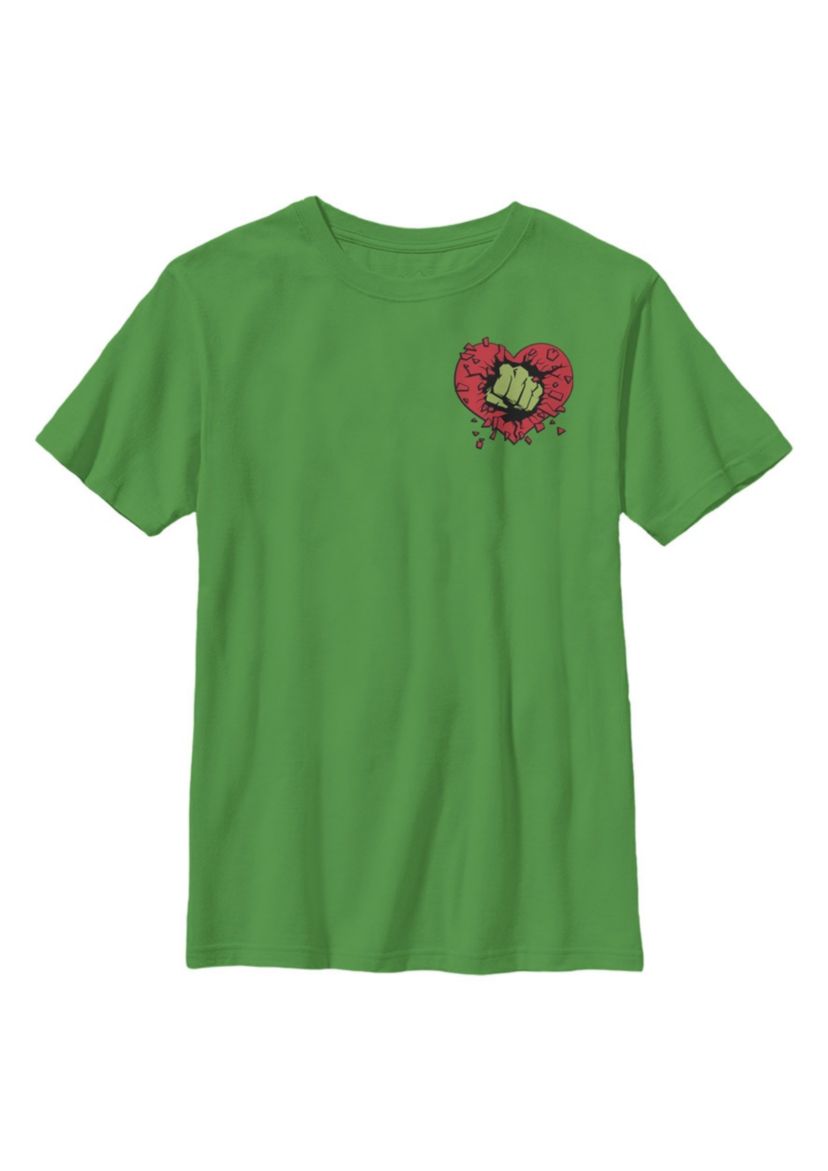 Hulk Smash Heart Graphic T-Shirt