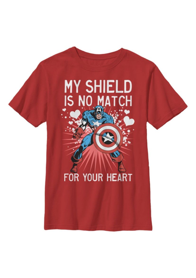 Capt Heart Shield Graphic T-Shirt