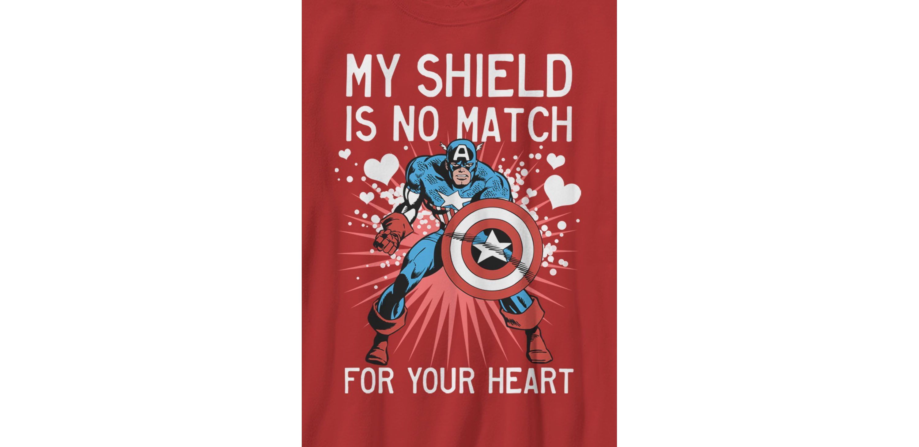 Capt Heart Shield Graphic T-Shirt