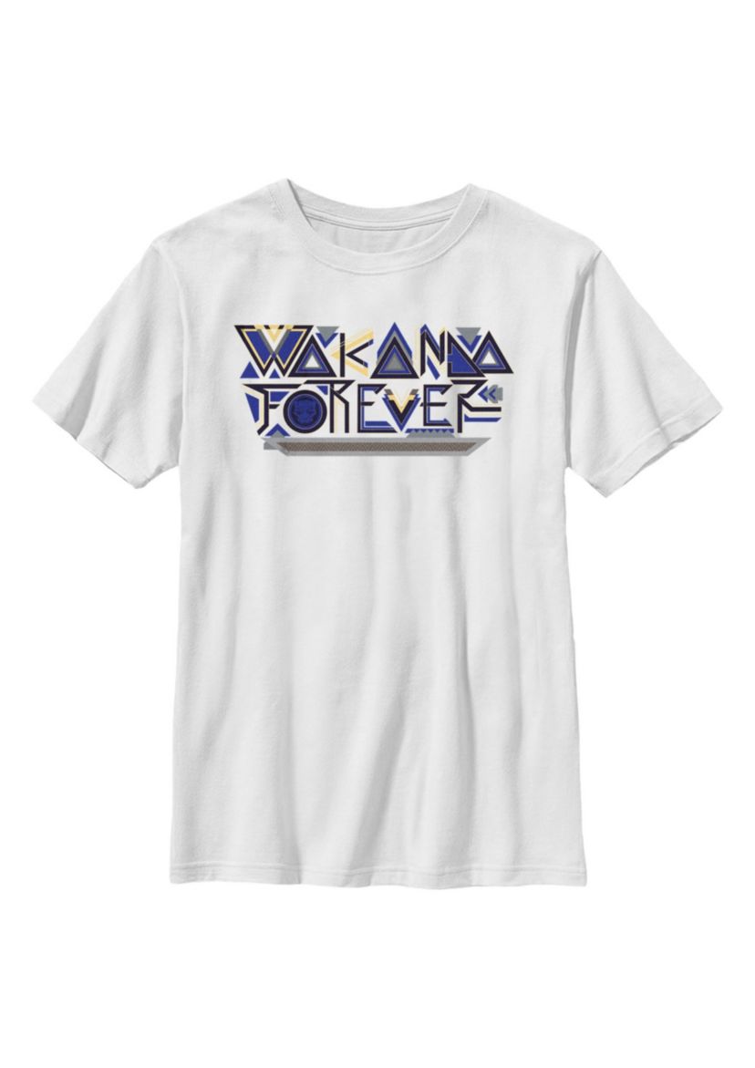Wakanda Forever Pattern Graphic T-Shirt