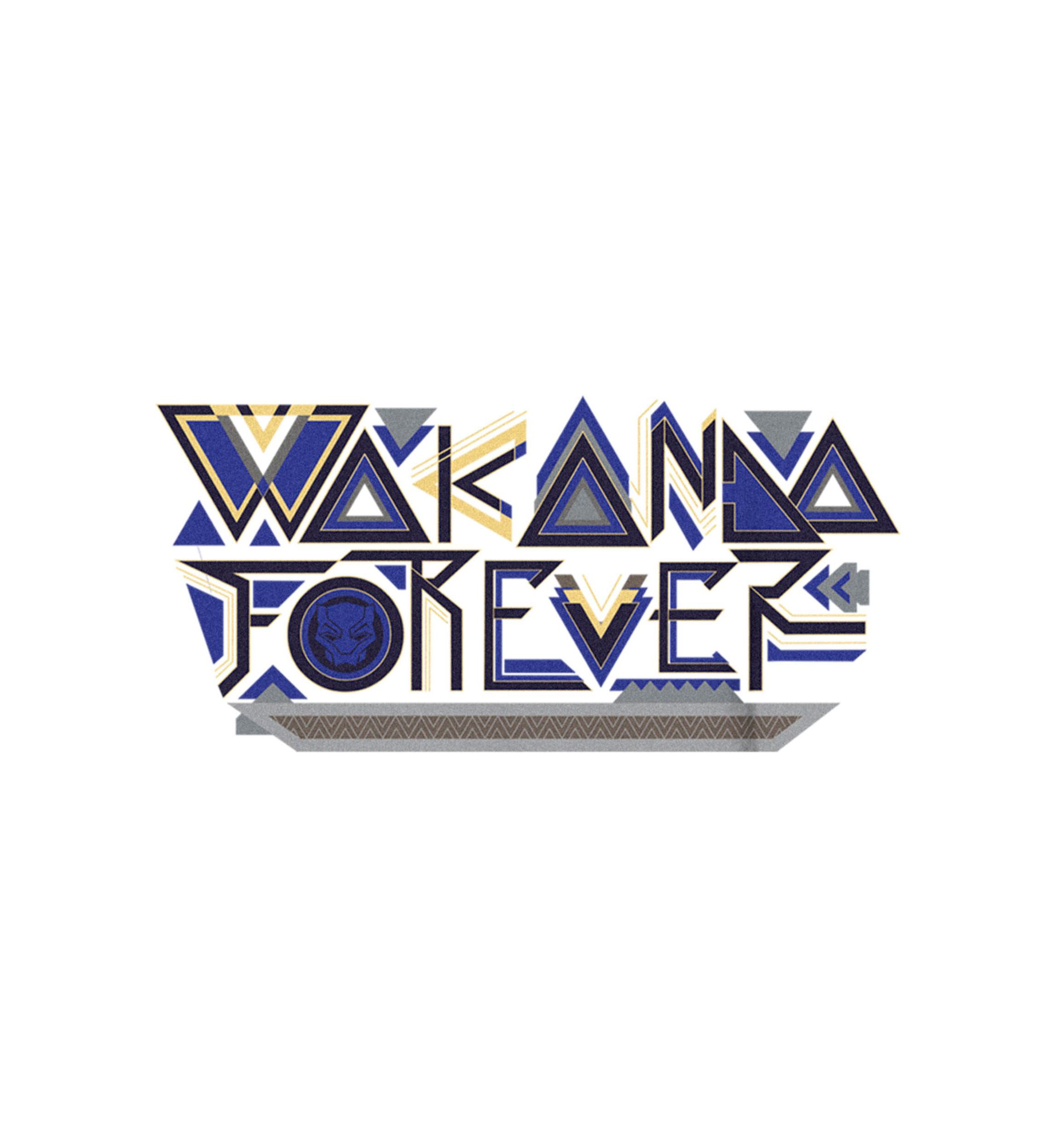 Wakanda Forever Pattern Graphic T-Shirt