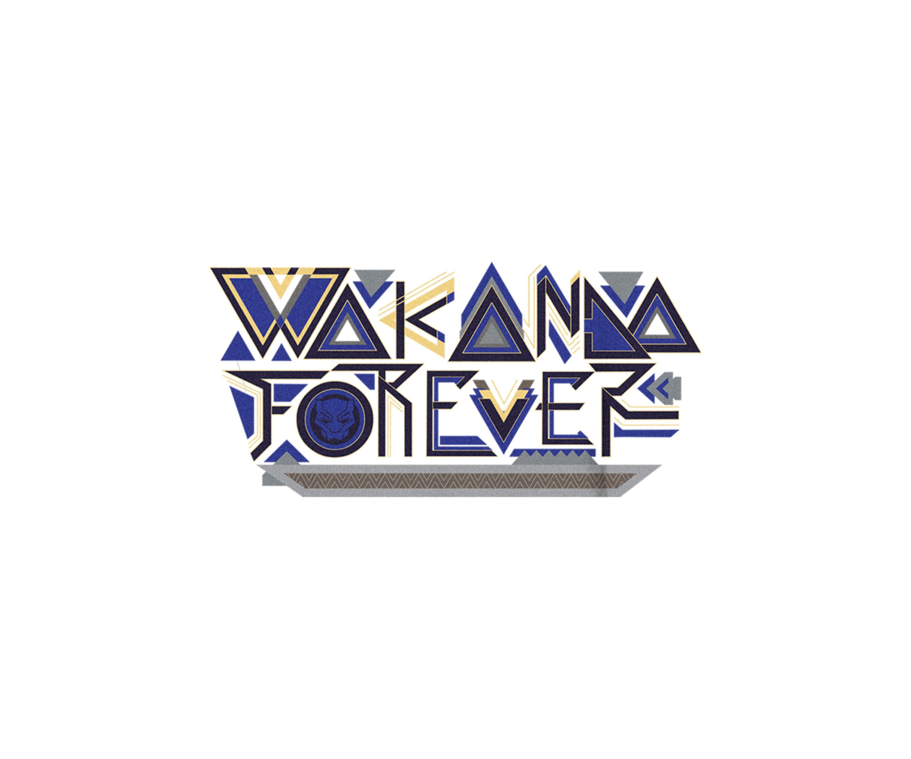 Wakanda Forever Pattern Graphic T-Shirt