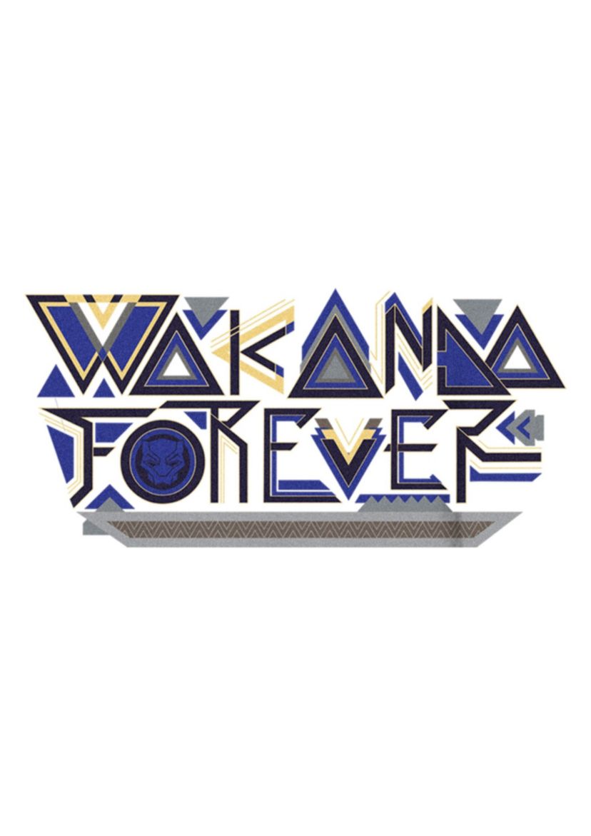 Wakanda Forever Pattern Graphic T-Shirt