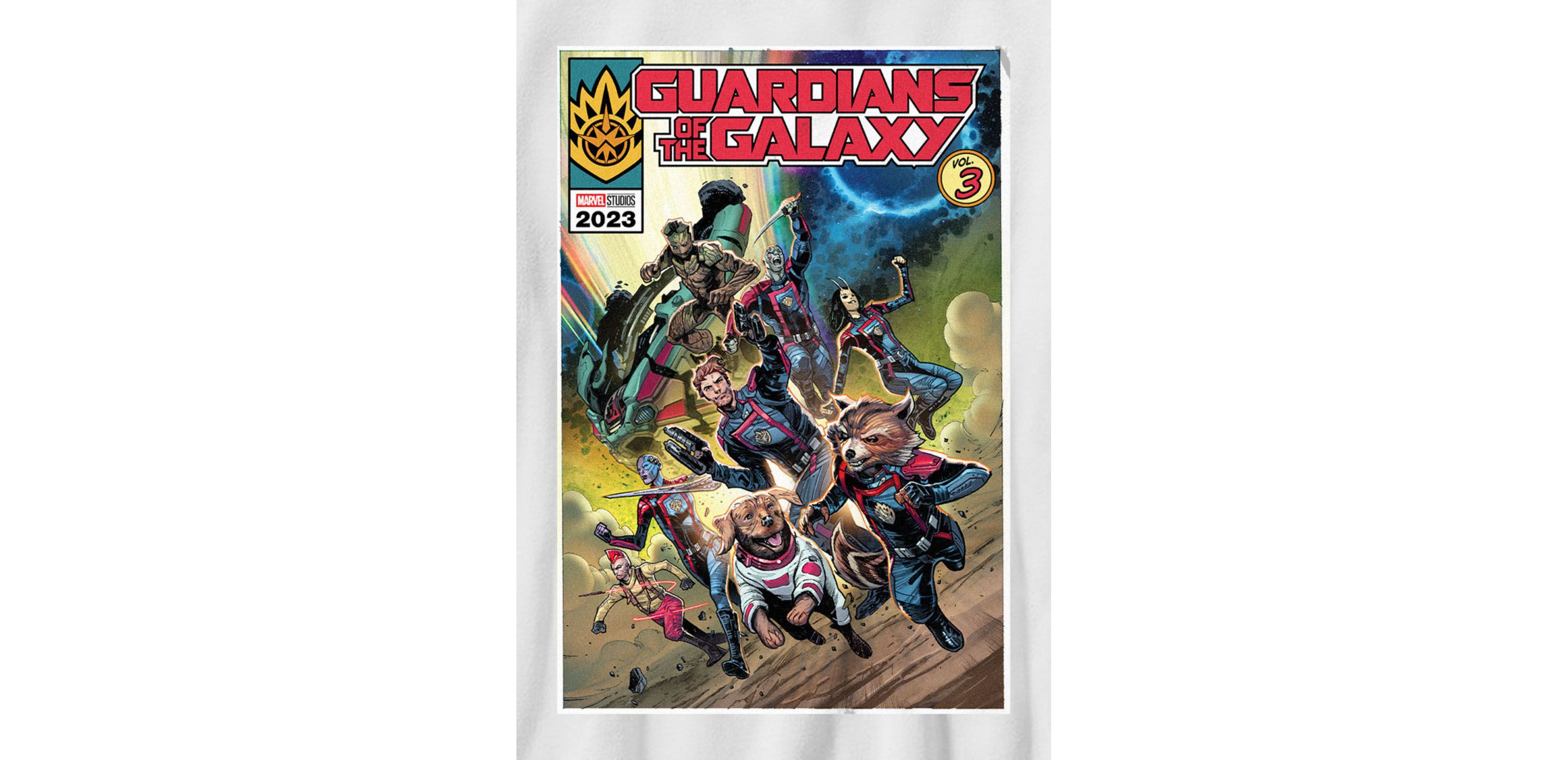 GotGV3 Comic Poster Graphic T-Shirt