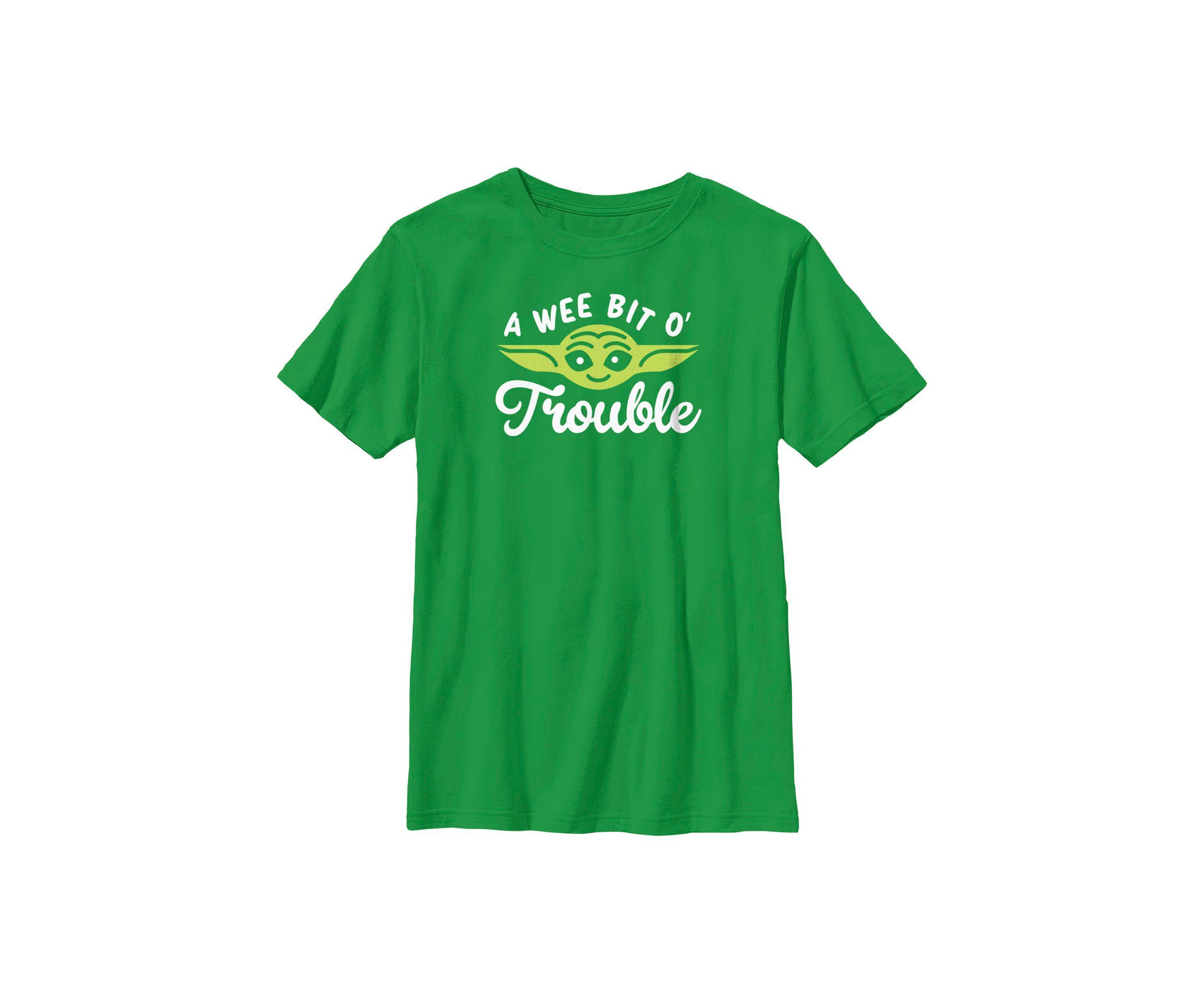 Yoda Face Trouble Graphic T-Shirt