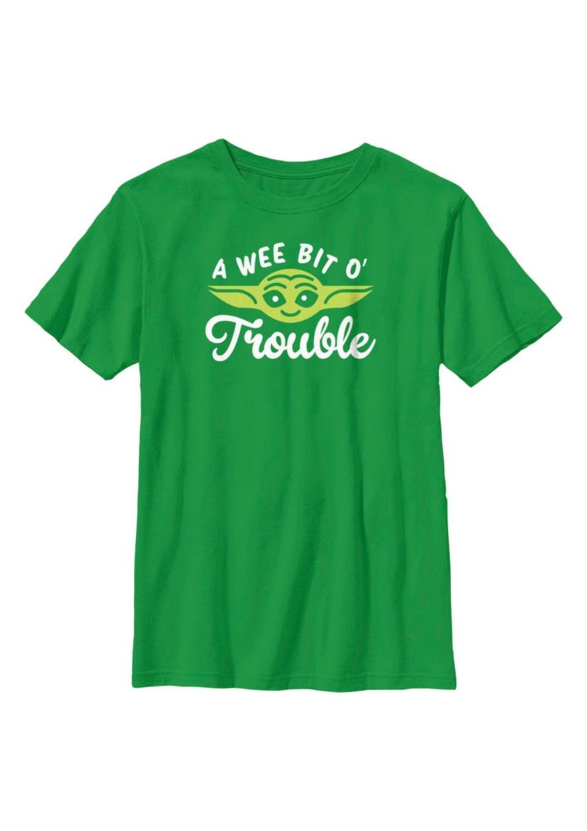 Yoda Face Trouble Graphic T-Shirt