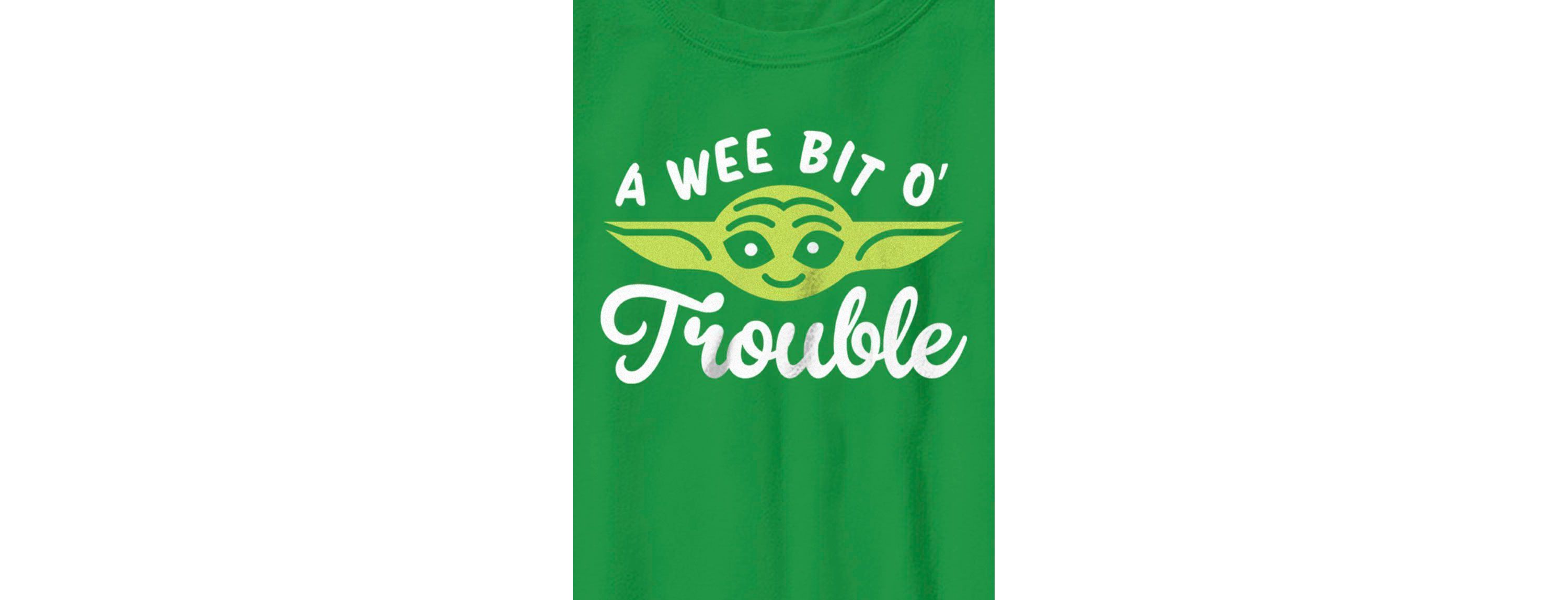 Yoda Face Trouble Graphic T-Shirt